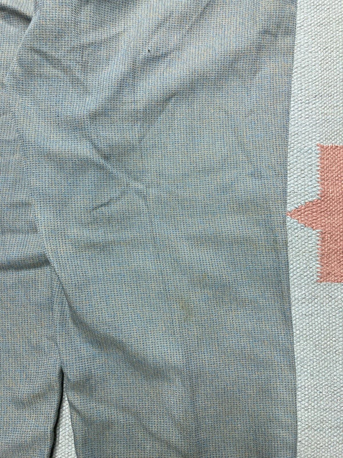 Vintage 1960s checkered striped pants tapered poly cotton 30x29 Size US 30 / EU 46 - 8 Thumbnail