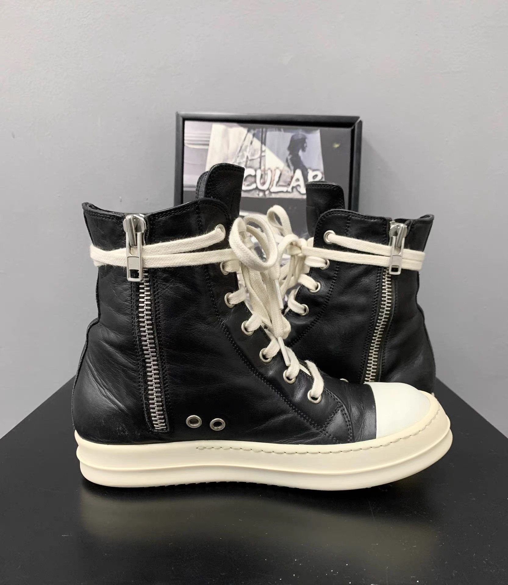 Rick Owens Rick Owens Mainline Leather High-Top Big Converse K34 Size US 6 / IT 36 - 5 Thumbnail