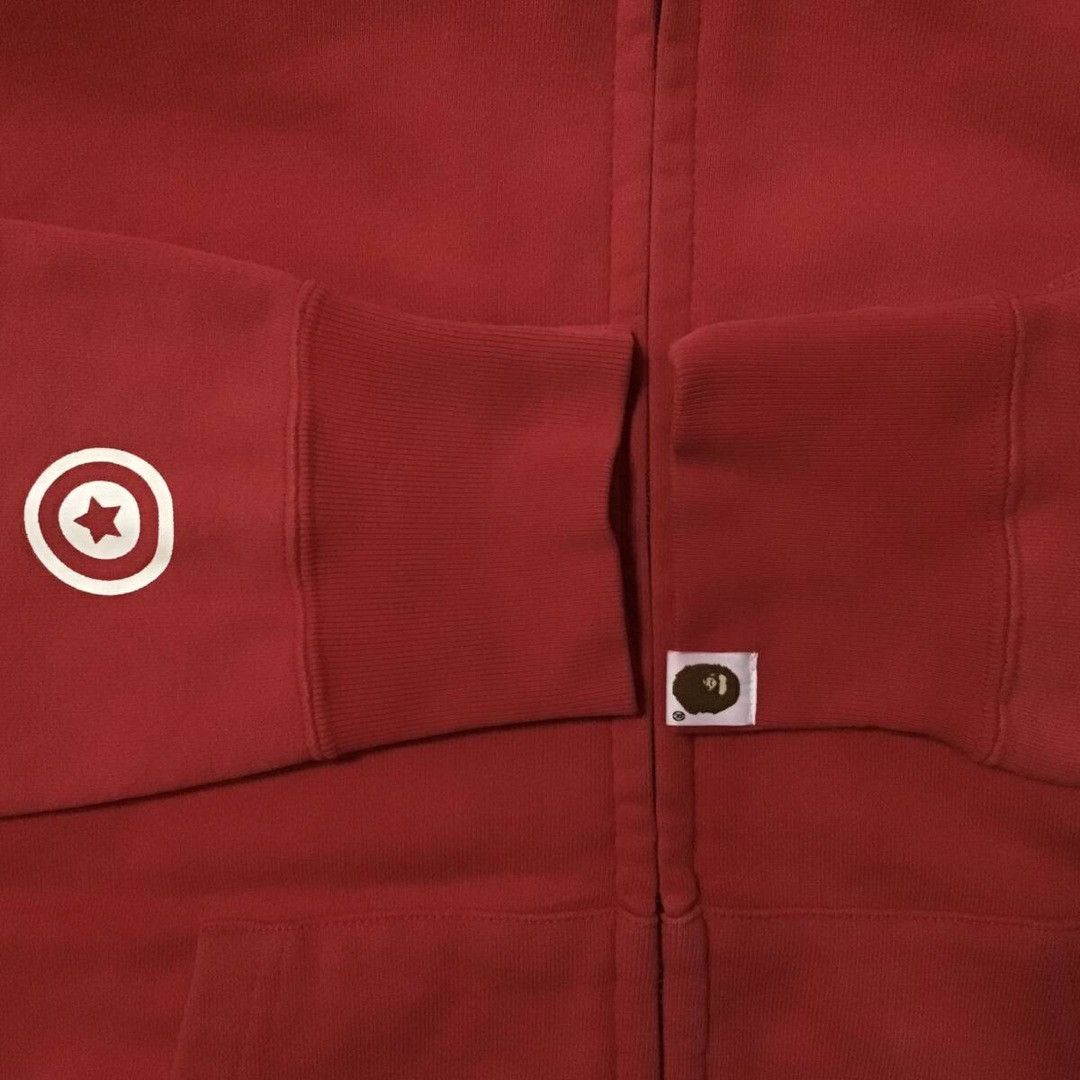 Bape BAPE Shark full zip hoodie black camo x red a bathing ape Size US M / EU 48-50 / 2 - 7 Thumbnail