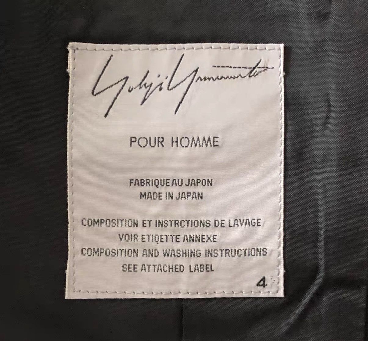 Yohji Yamamoto Yohji Yamamoto 11ss Silk Lapel Raw Edge Double Blazer K4 Size US XL / EU 56 / 4 - 4 Thumbnail
