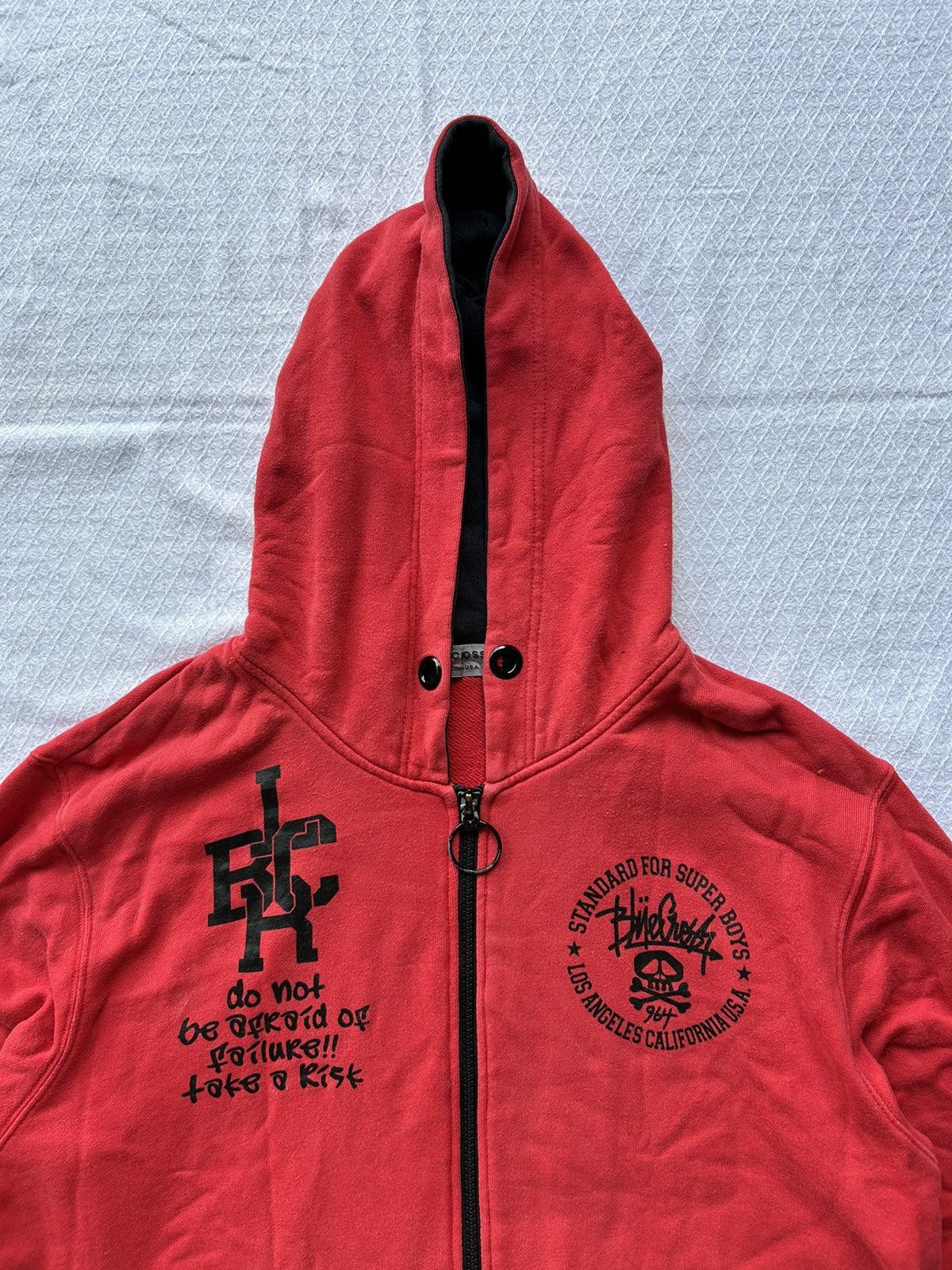 Japanese Brand Japanese Blue Cross Poem Zip Hoodie Size US L / EU 52-54 / 3 - 6 Thumbnail