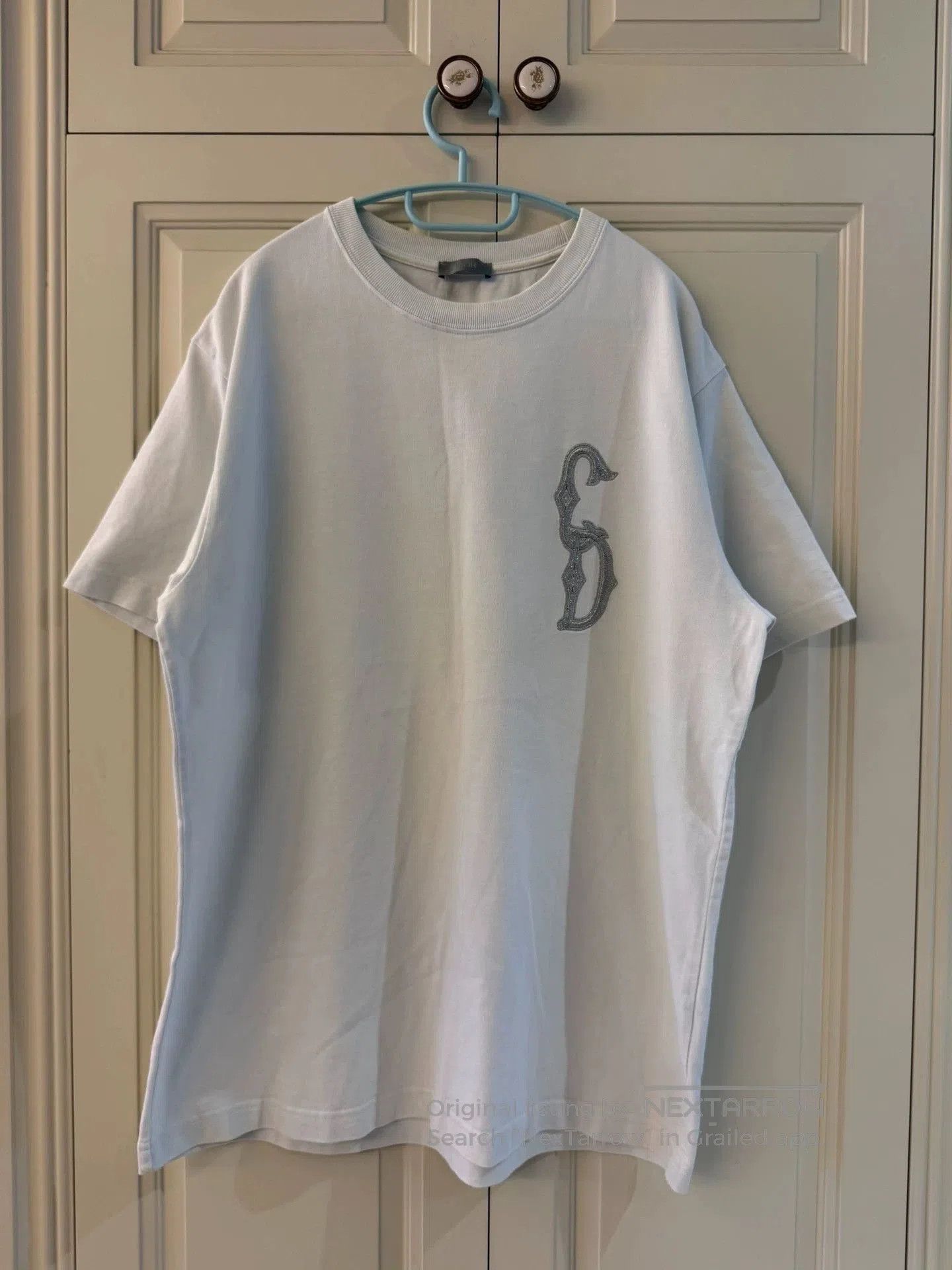 Dior dior embroidered short sleeve t. Size L / US 10 / IT 46 - 1 Thumbnail