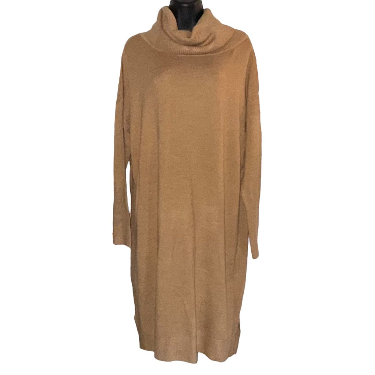French Connection French Connection baby soft cowl neck camel sweater dress Size L / US 10 / IT 46 - 3 Thumbnail