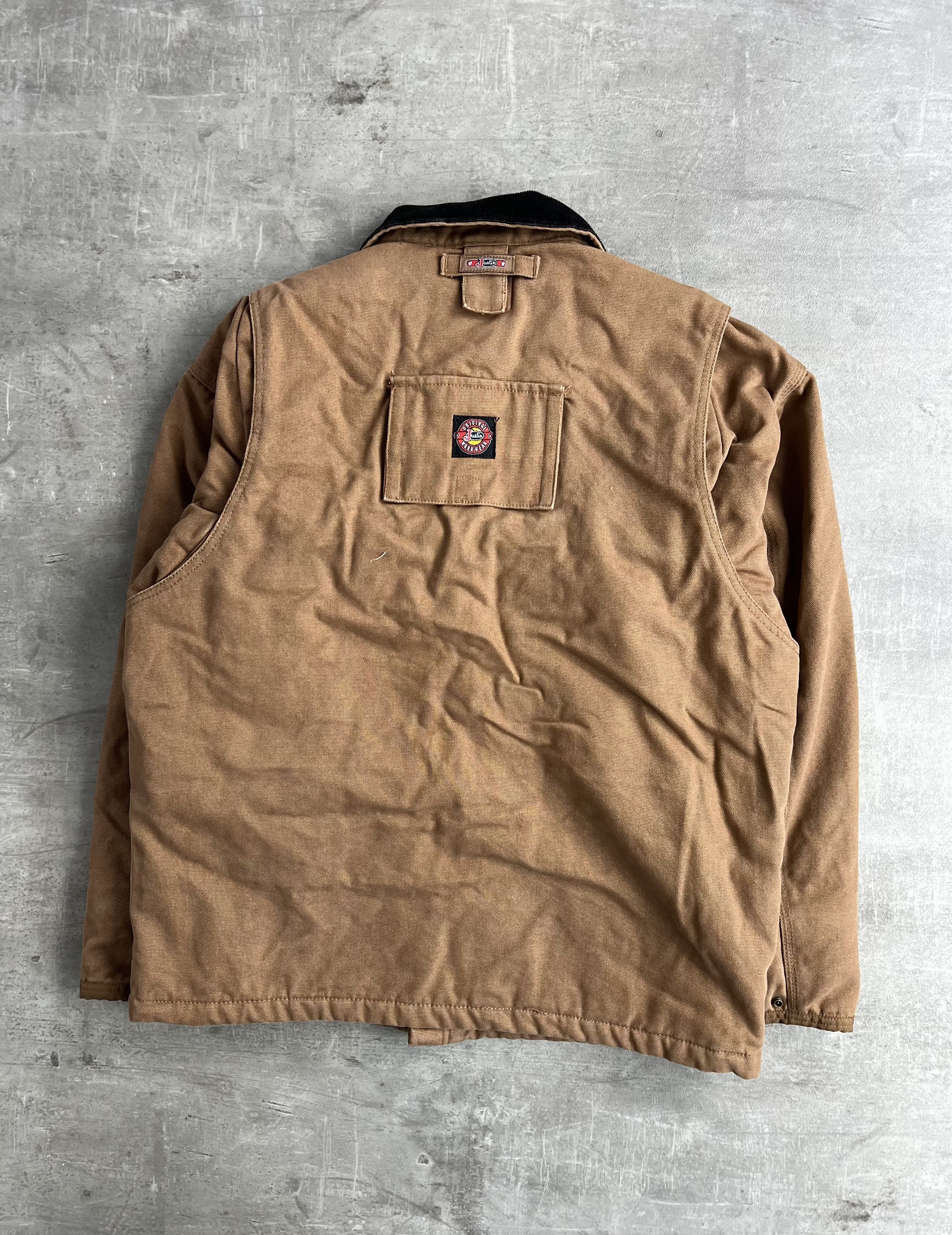Vintage JUSTIN WORKWEAR HEAVY JACKET BROWN Size US M / EU 48-50 / 2 - 7 Thumbnail