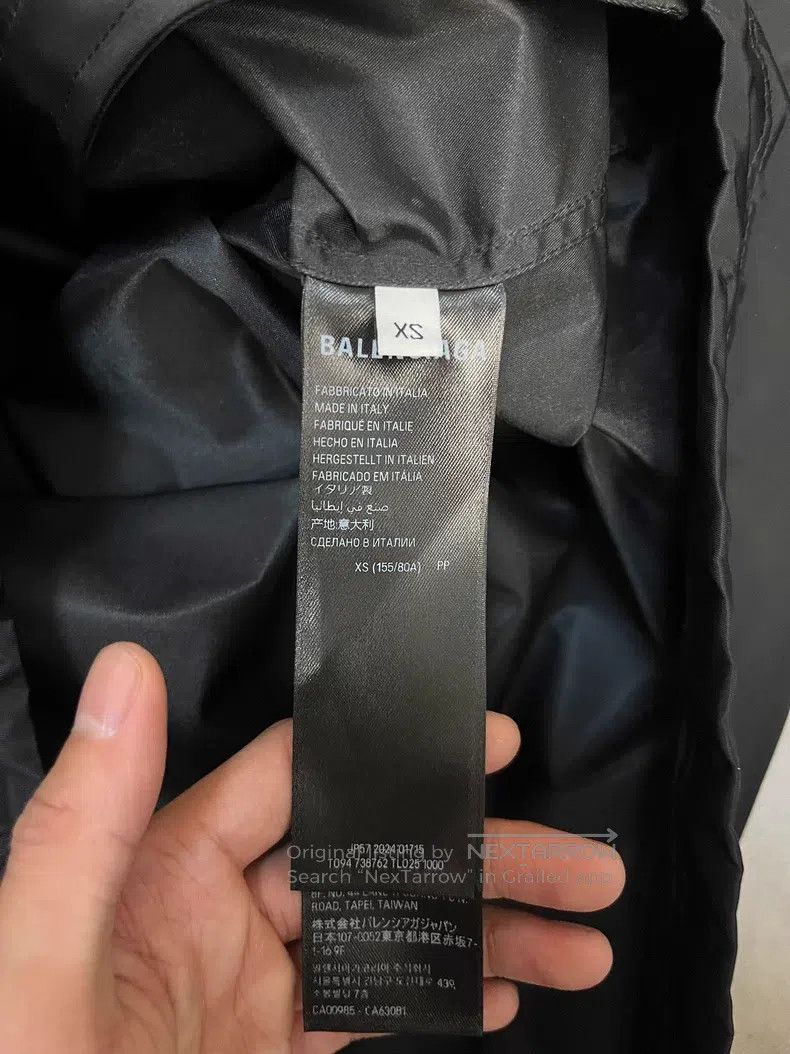 Balenciaga Balenciaga Tape Duct Tape Logo Hooded Windbreaker Jacket Size US XS / EU 42 / 0 - 4 Thumbnail
