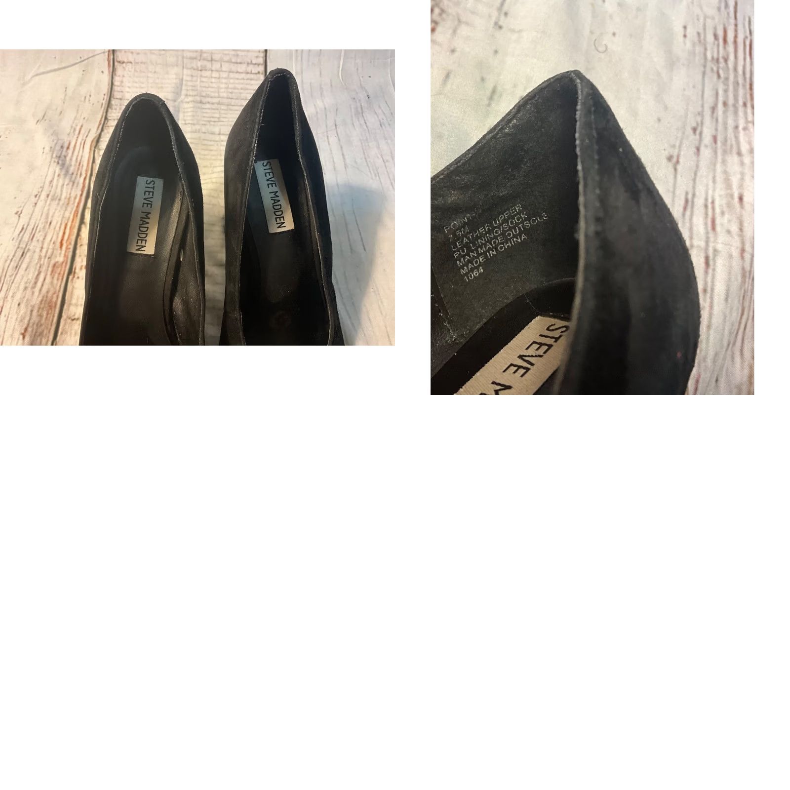 Steve Madden Steve Madden Black Suede Heels Pump Women 7.5 Ultra High Stiletto Closed Toe Slip On Leather Lining Party/Cocktail Size US 6 / IT 36 - 8 Thumbnail