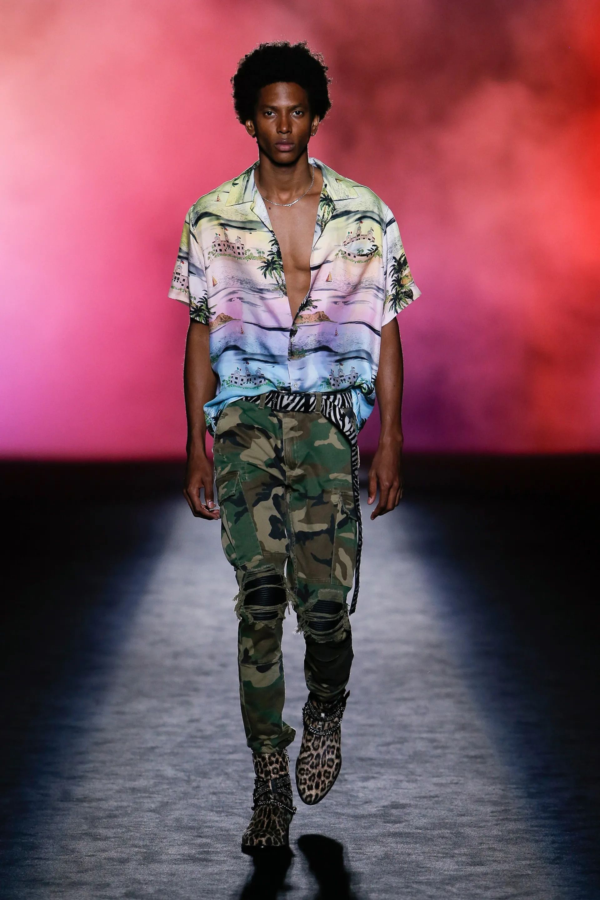 Amiri Amiri - S/S 19 - MX1 Black Camo Cargo Jeans Size US 30 / EU 46 - 13 Thumbnail