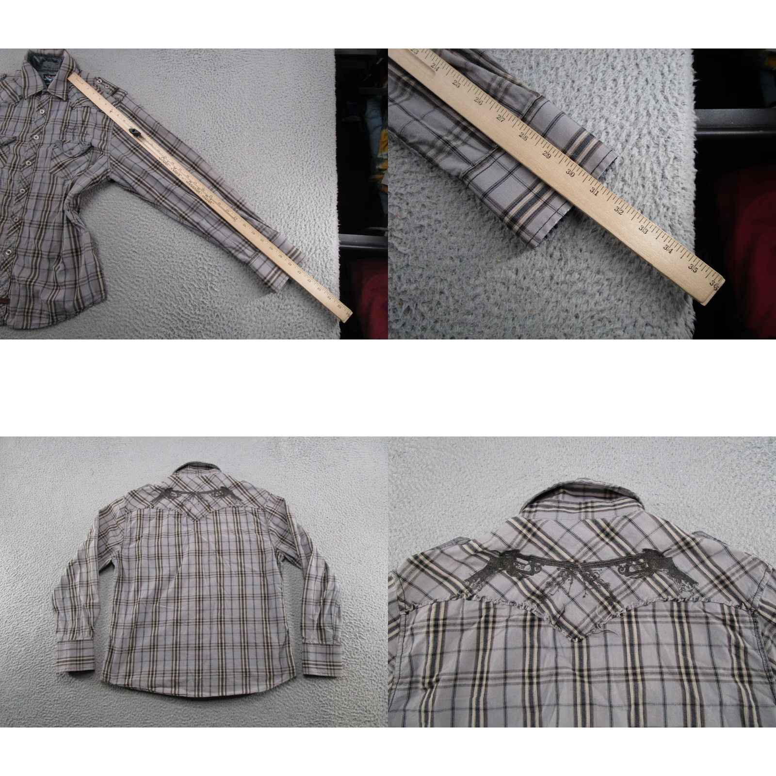 Fender VINTAGE Fender Rock And Roll Religion Button Up Shirt Mens Size L Grunge Y2K Size US L / EU 52-54 / 3 - 8 Thumbnail