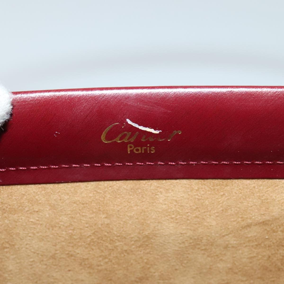 Cartier Cartier Trinity Hand Bag Leather Red Size ONE SIZE - 10 Thumbnail