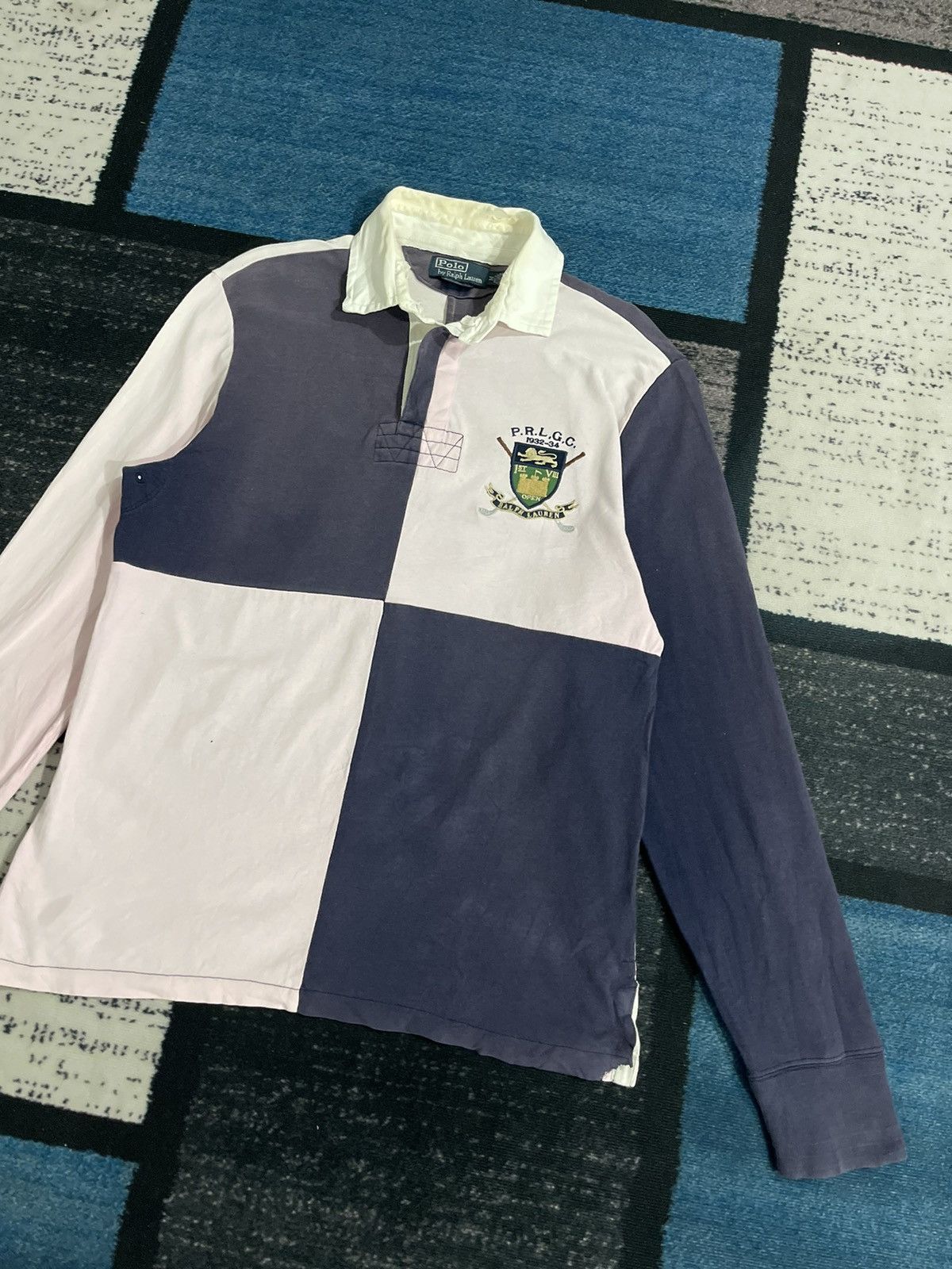 Polo Ralph Lauren Y2k Vintage Faded Polo Ralph Lauren Style Rugby Polo Tee Size US M / EU 48-50 / 2 - 3 Thumbnail