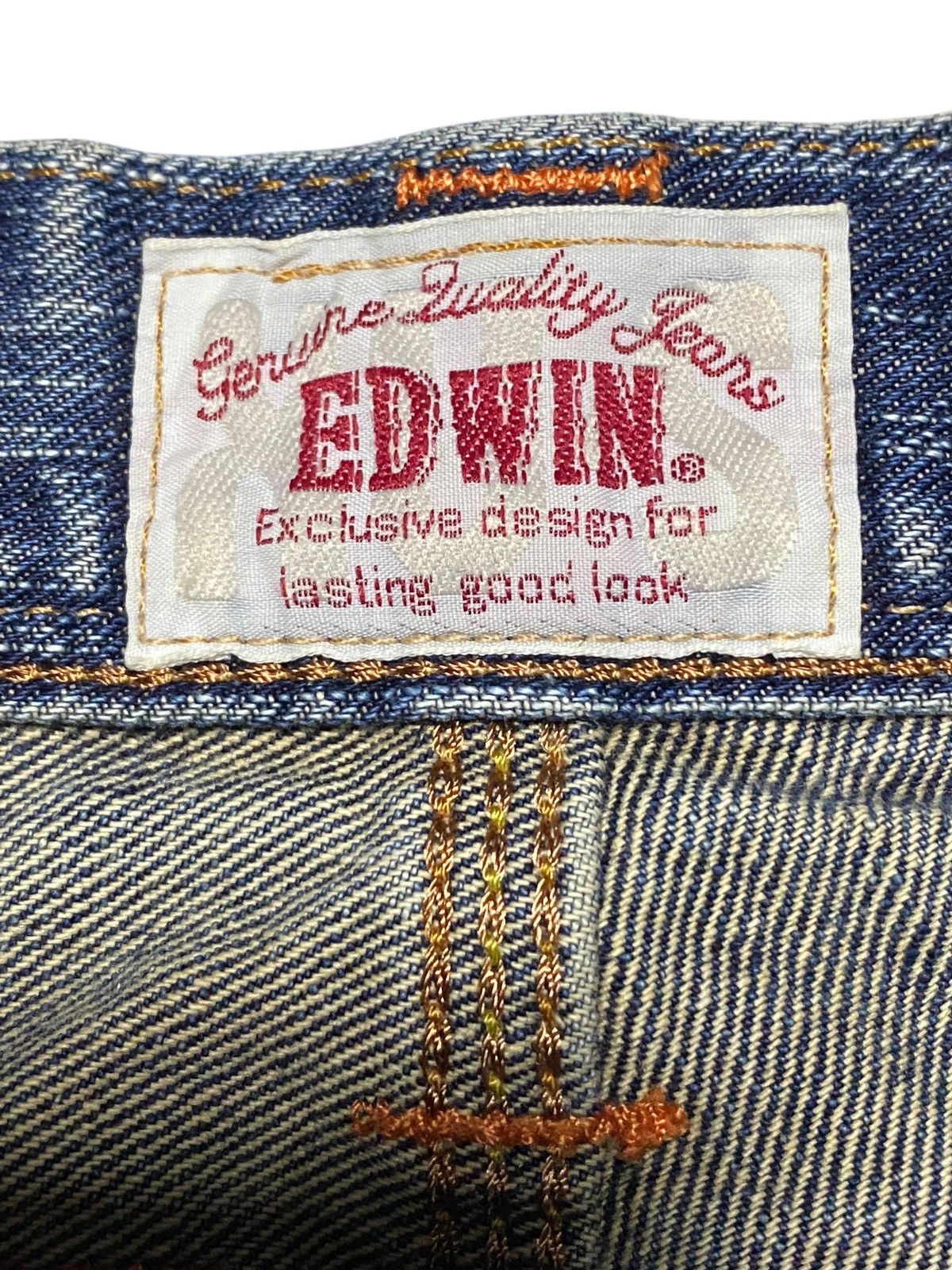 Edwin Japanese Brand Edwin XVS Double Waist Rare Style Jeans Size US 32 / EU 48 - 14 Thumbnail