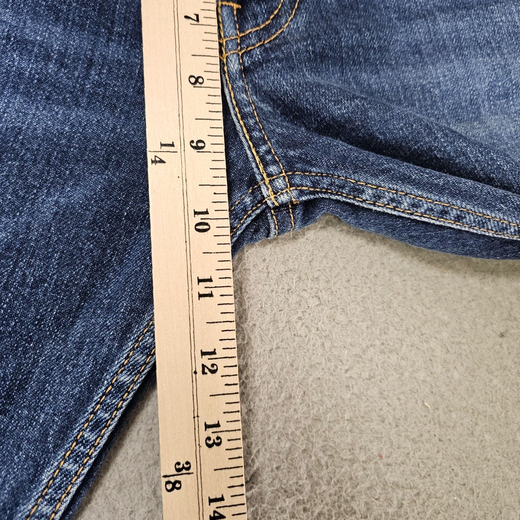 Levi's Levis 511 Jeans Mens 32x30 Denim Slim Stretch Tapered Distressed Pockets Zip Fly 32 Blue Mens Regular 30 In Size US 32 / EU 48 - 3 Thumbnail