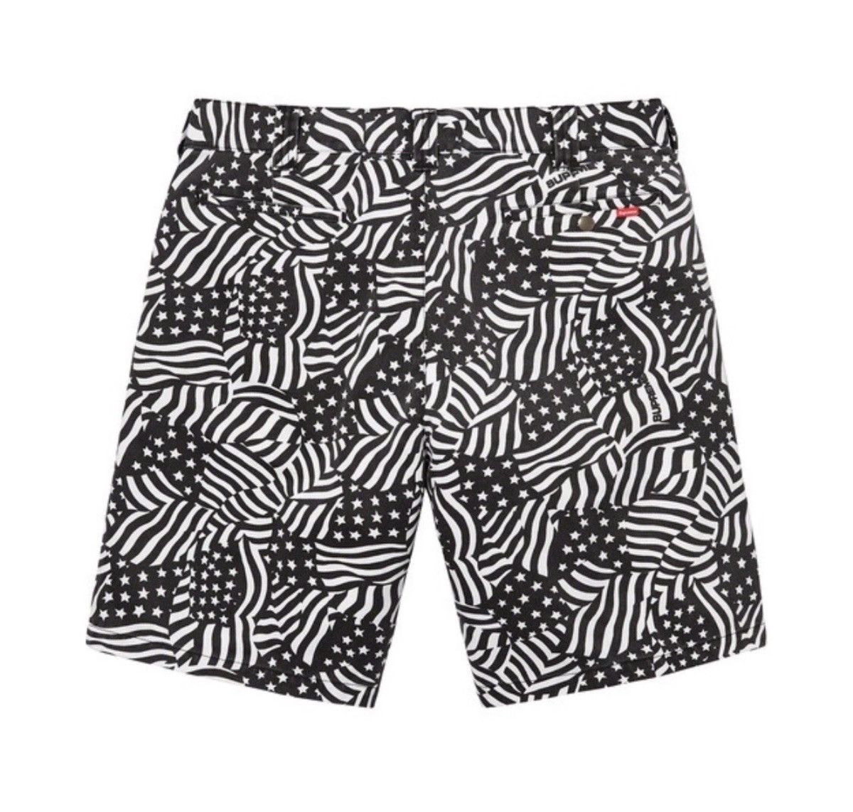 Supreme Supreme Work Short Black Flags Sz: 30 Size US 30 / EU 46 - 2 Thumbnail