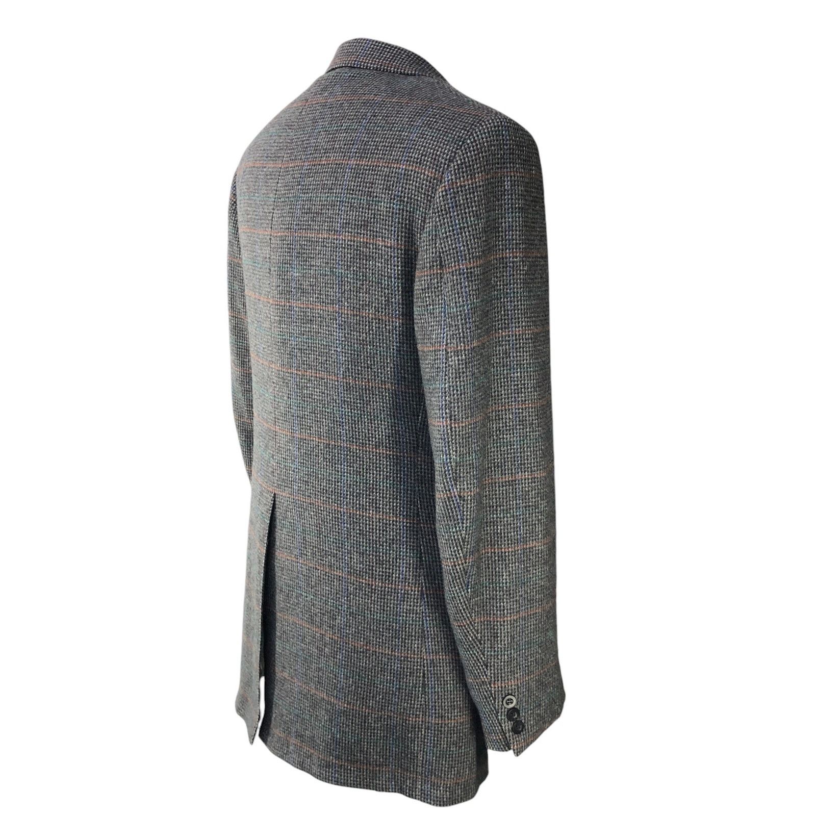 Other Bespoke Mens Size 40L Sport Coat Cashmere Windowpane Vintage Size 40L - 9 Thumbnail