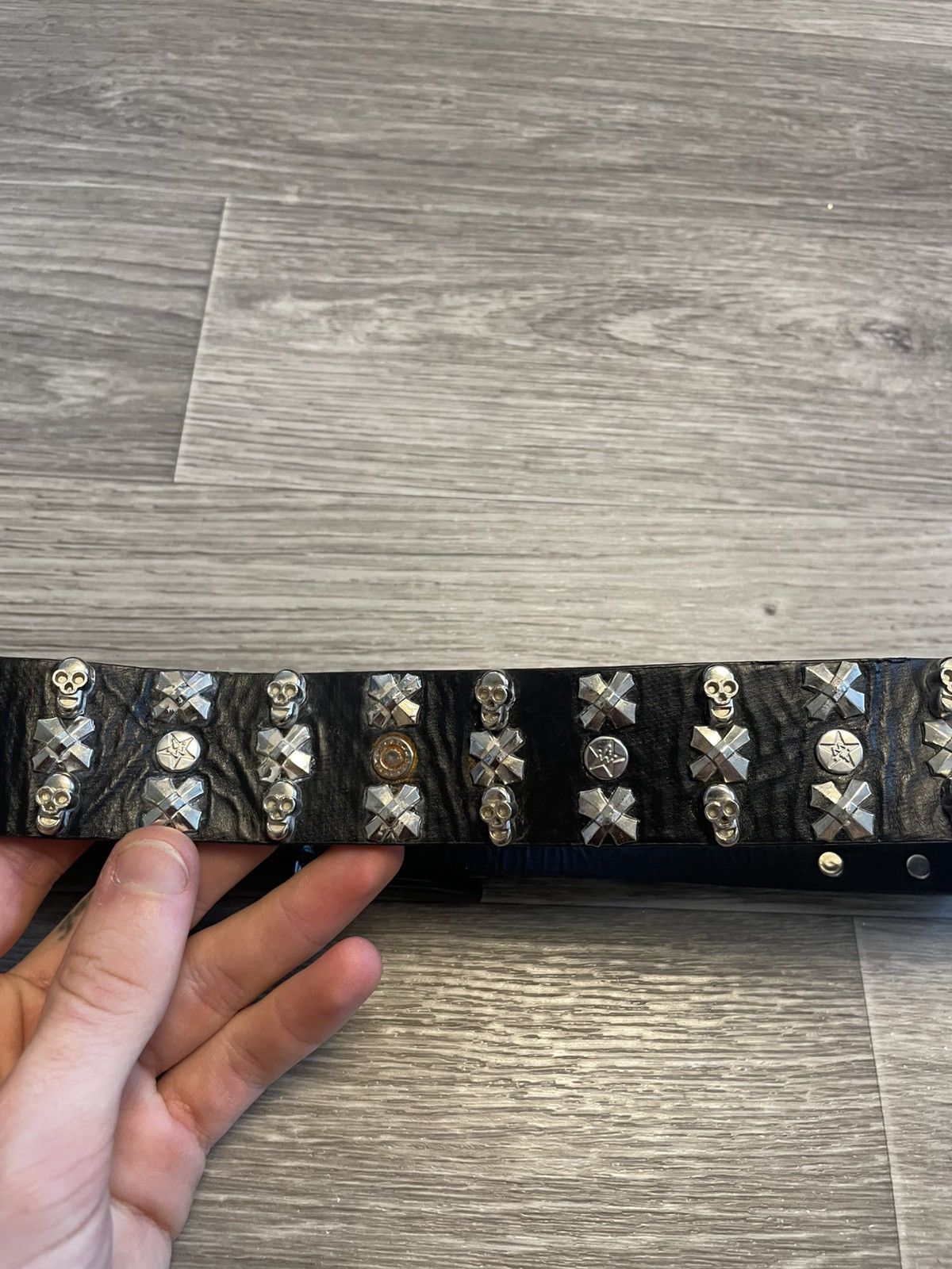 Japanese Brand Vintage Skulls Studded Punk Belt Y2K Size ONE SIZE - 11 Thumbnail