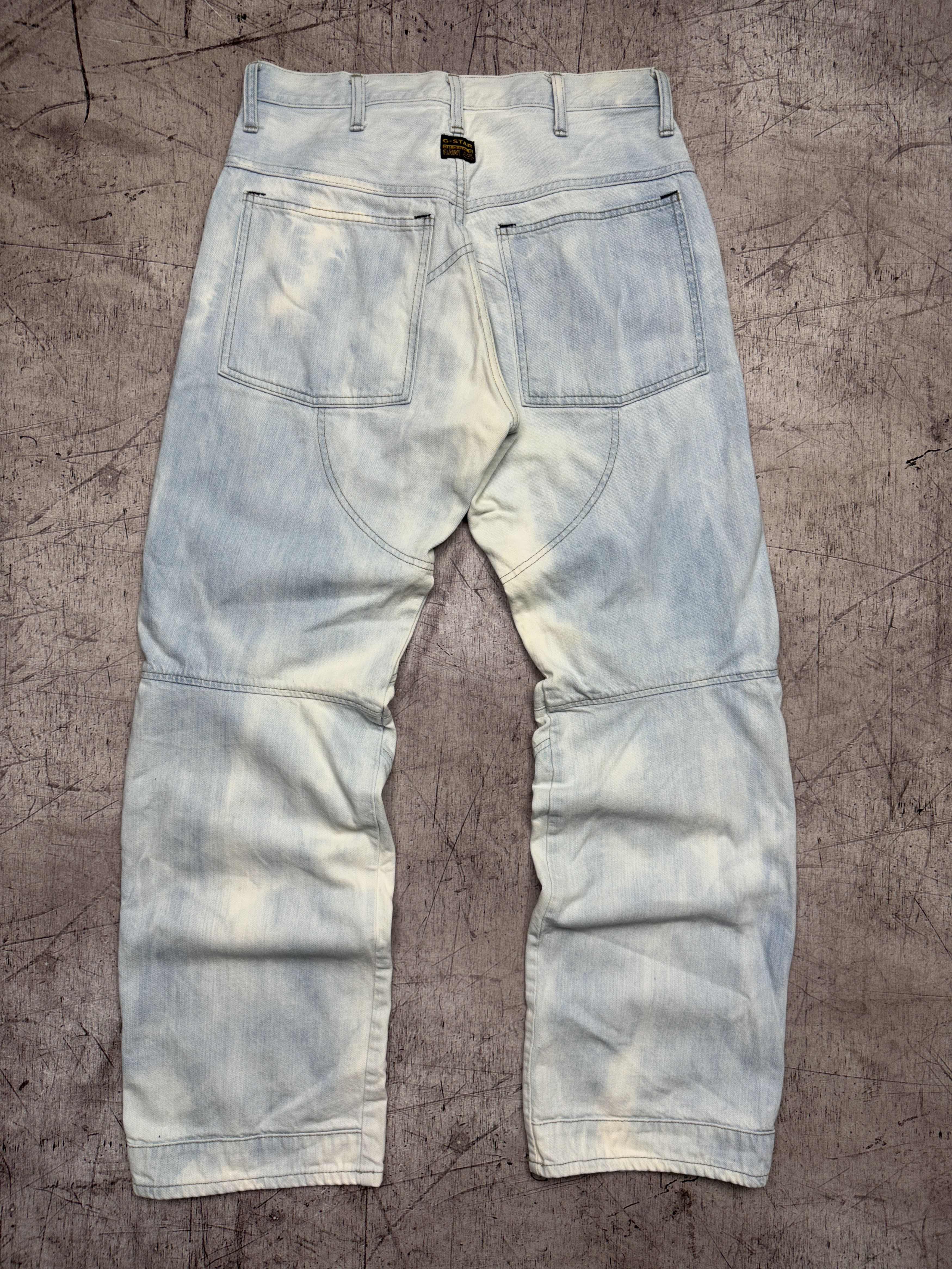 G-Star × Vintage G Star Raw Vintage Mens Denim Pants Double Knee Jeans Size US 31 - 5 Thumbnail