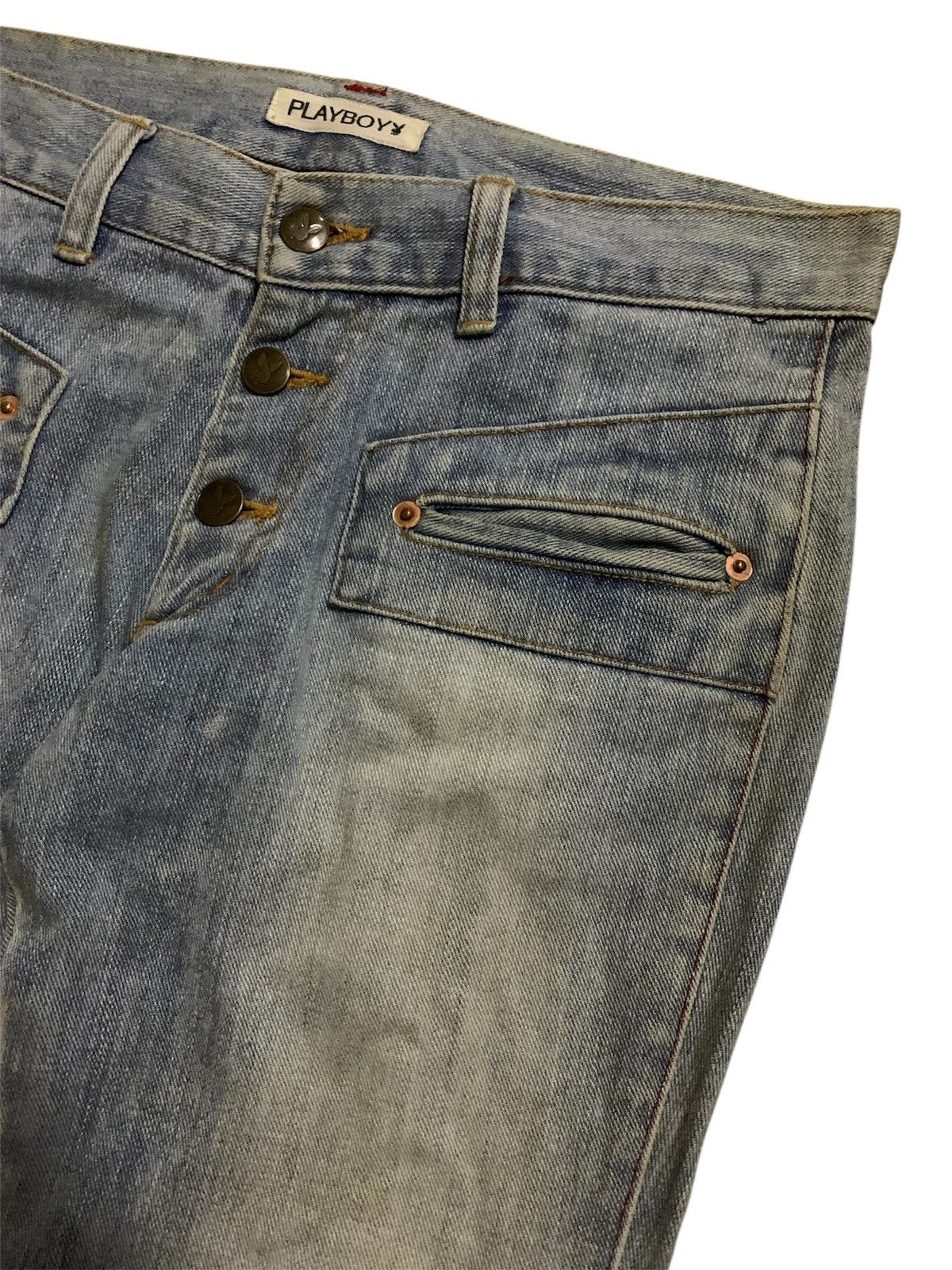 Japanese Brand × Playboy × Vintage 💥Vtg Japanese Playboy Denim Size 30" / US 8 / IT 44 - 2 Thumbnail