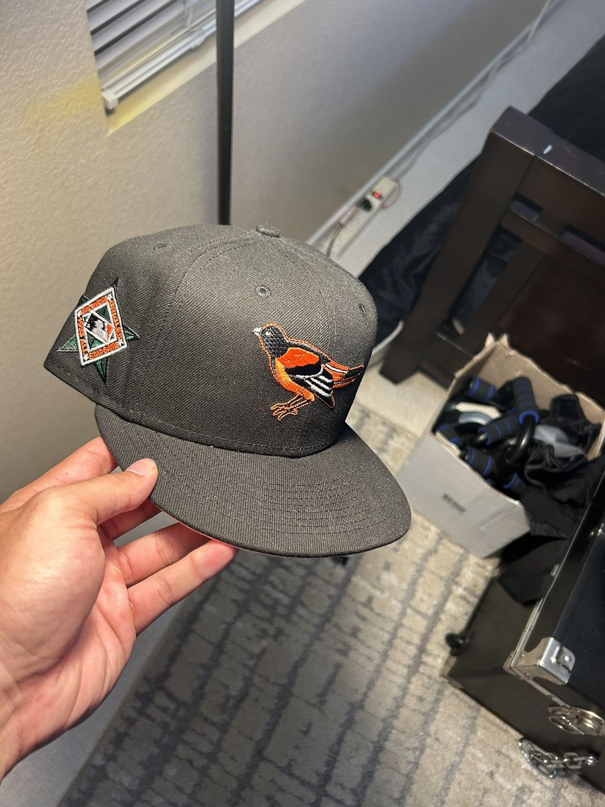 New Era Black orioles hat Size 34 - 1 Thumbnail