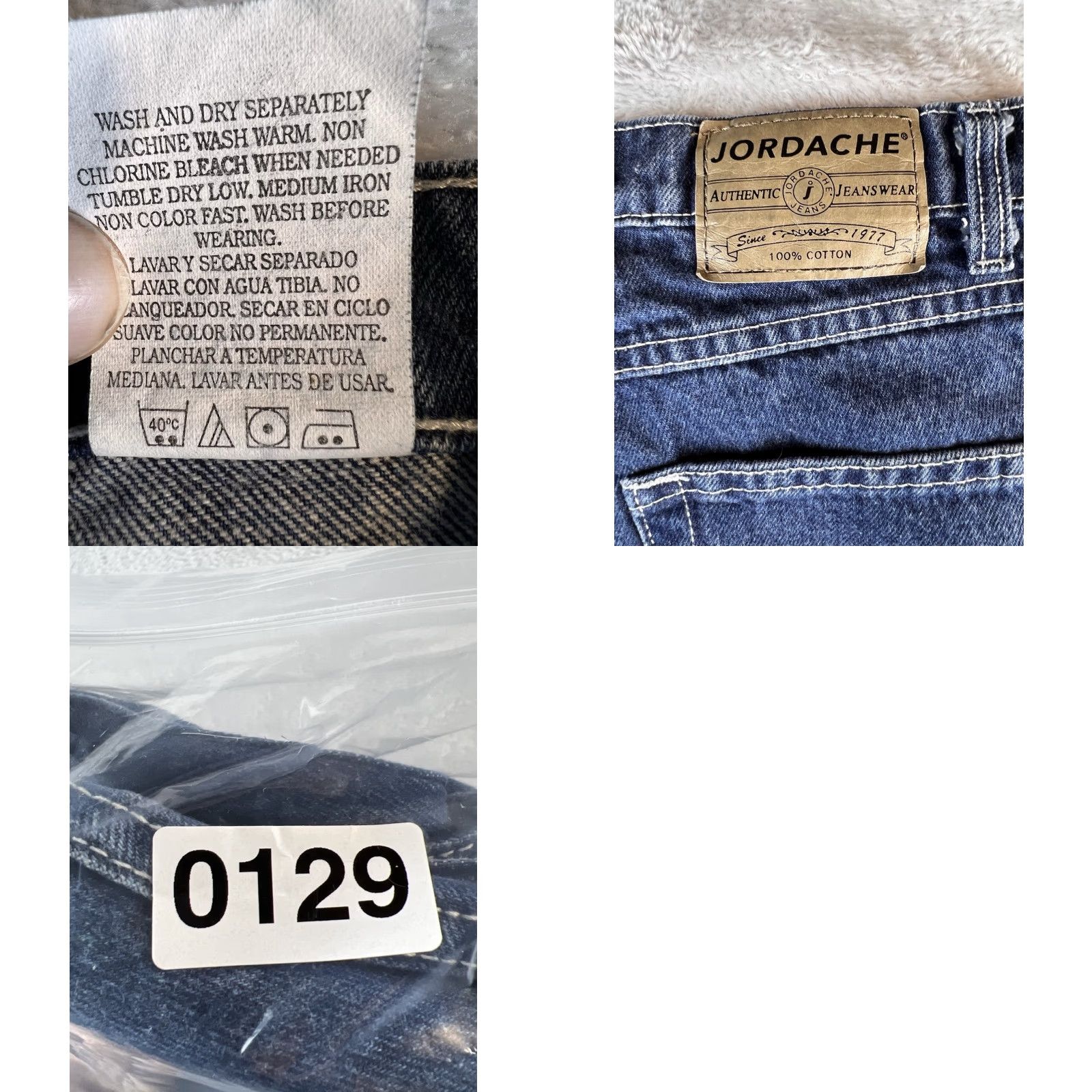 Jordache VINTAGE Jordache Jeans Women 9/10 Blue Med Wash Denim Straight Mid Rise Stretch Fit Classic 80s Womens Size 30" / US 8 / IT 44 - 8 Thumbnail
