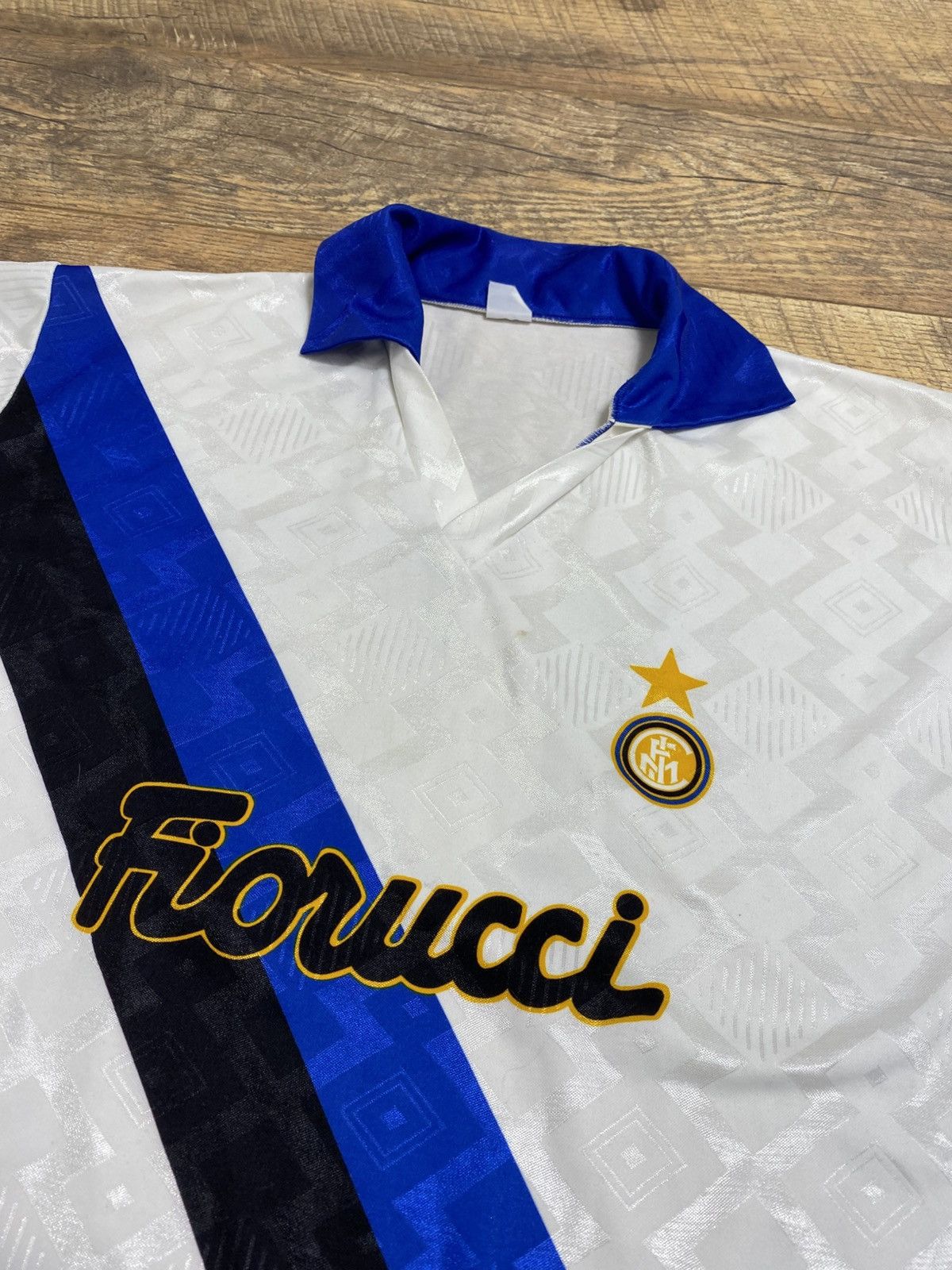 Vintage Inter Milan 1993-94 Away Retro Jersey Bergkamp #10 L Size US L / EU 52-54 / 3 - 2 Thumbnail