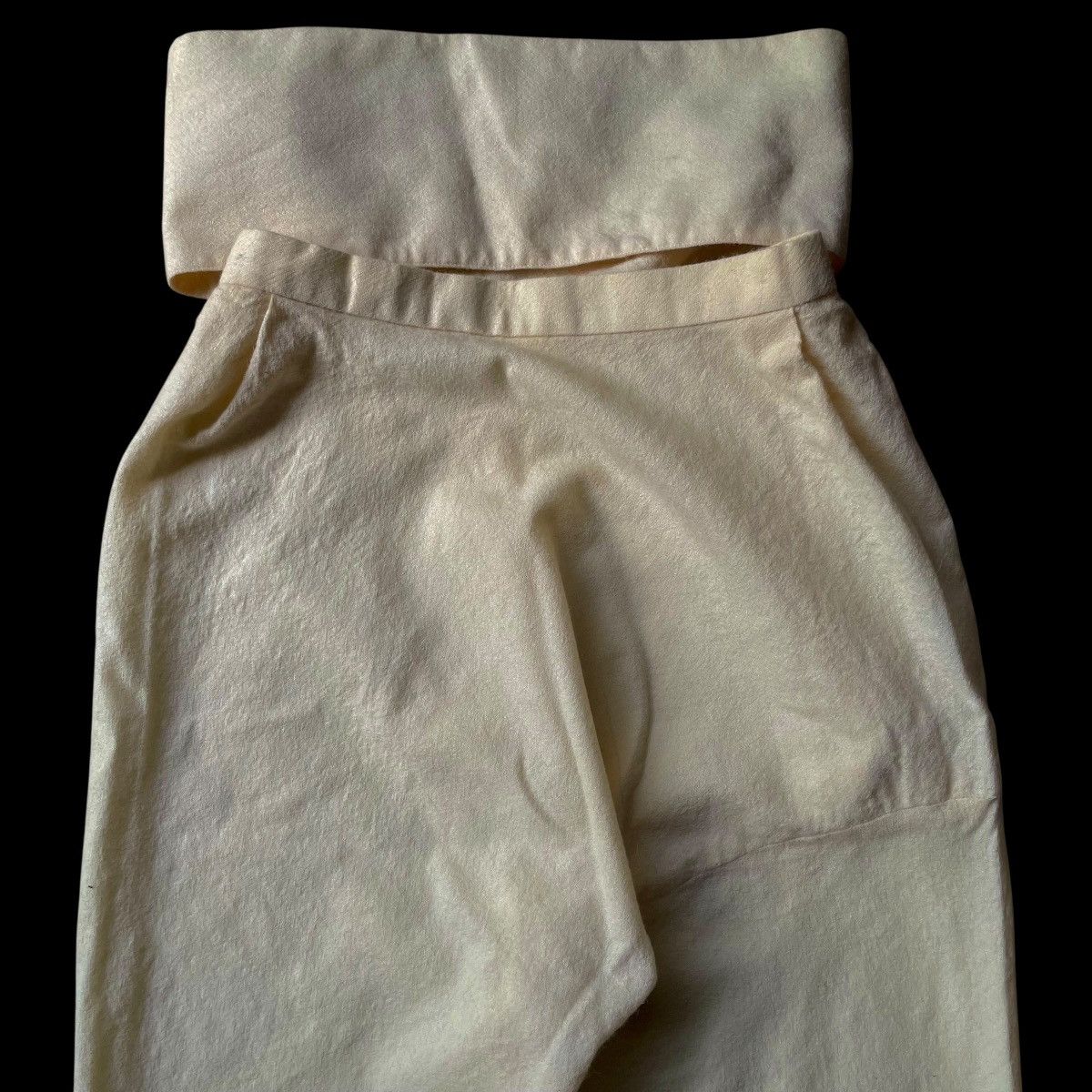 Issey Miyake Vintage Rare 80s Issey Miyake Wool Alpaca Summer Pants Size US 26 / EU 42 - 15 Thumbnail