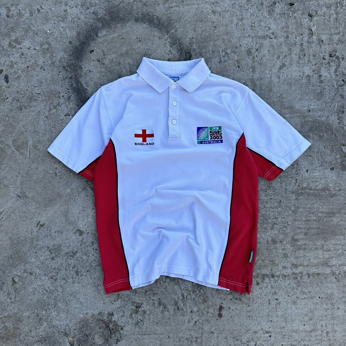 Vintage Vintage England Rugby League Polo Worl Cup 2003 Australia Size US M / EU 48-50 / 2 - 1 Thumbnail