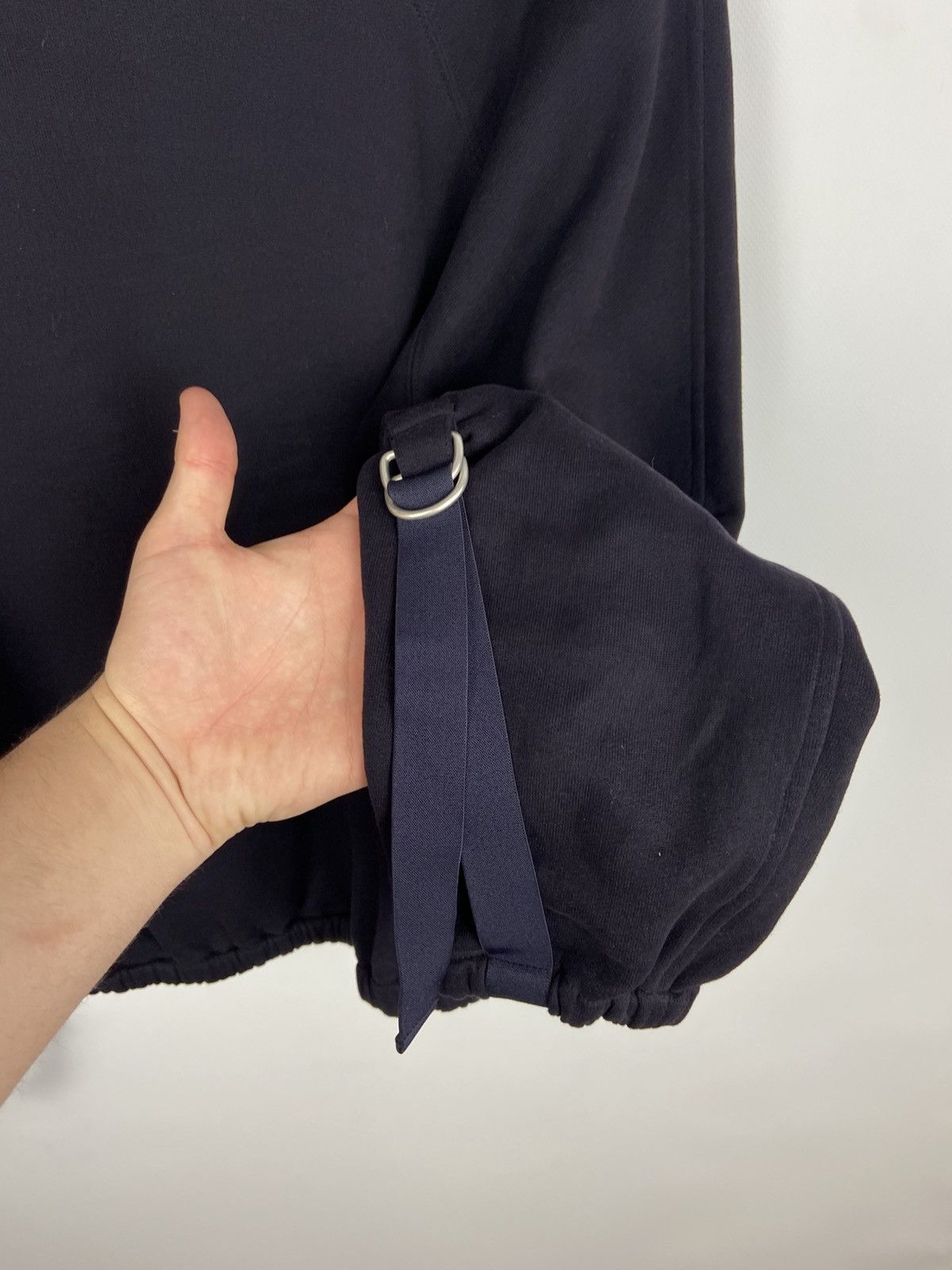 Helmut Lang RRP$250 Helmut Lang Terry Sweatshirt Buckle Cuff Women's Size XS / US 0-2 / IT 36-38 - 16 Thumbnail