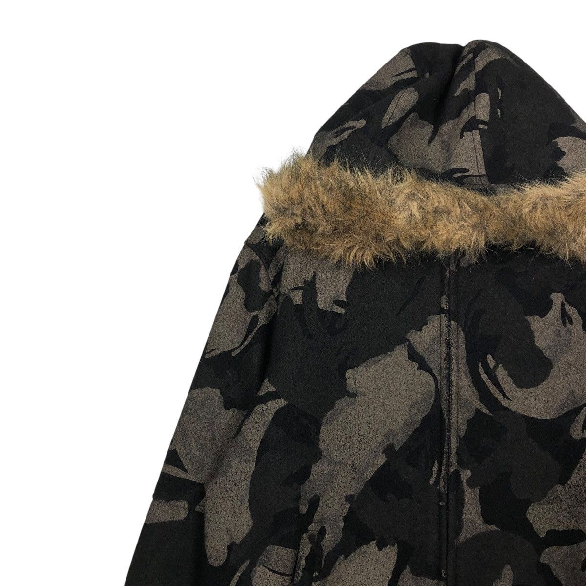 Vintage 🔥VINTAGE BOMBER JACKET VILLE D’ESPOIR CAMOUFLAGE MINK FUR Size US L / EU 52-54 / 3 - 9 Thumbnail