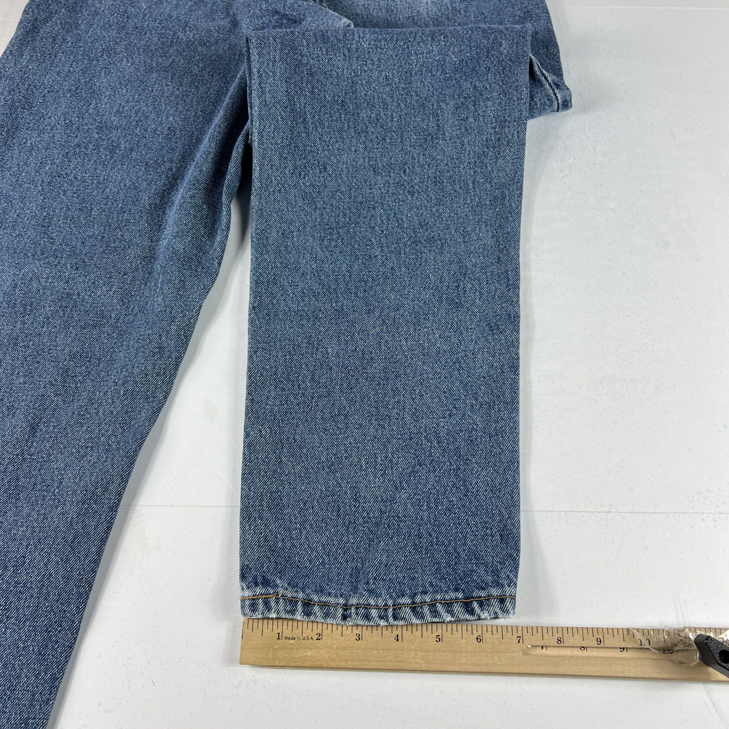 Levi's × Vintage VTG 90s Levi's Jeans 550 Relaxed Blue Faded Denim Orange Tab Size US 33 - 15 Thumbnail