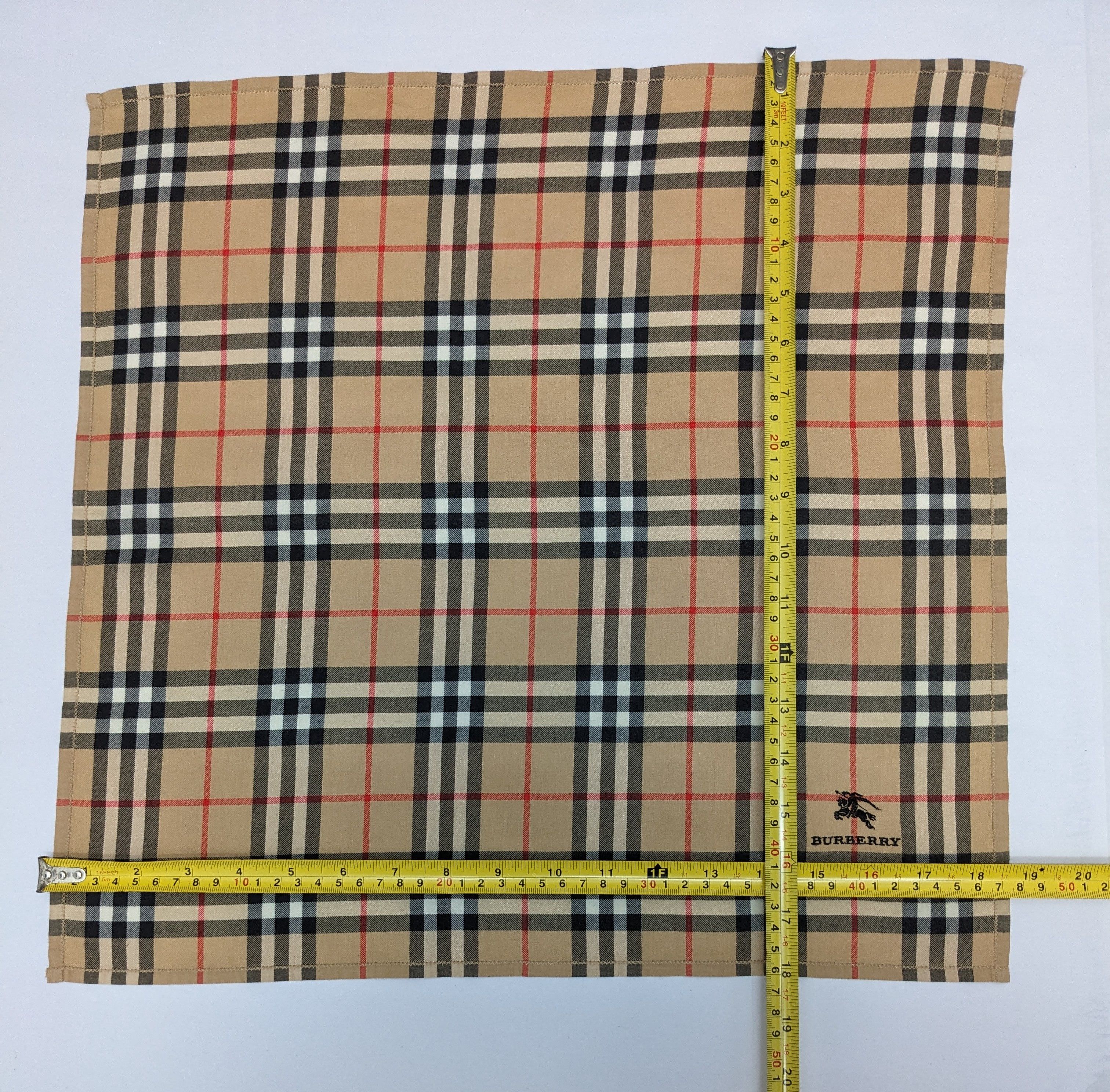 Burberry Vintage Burberry Handkerchief Nova Check Classic Camel Size ONE SIZE - 4 Thumbnail