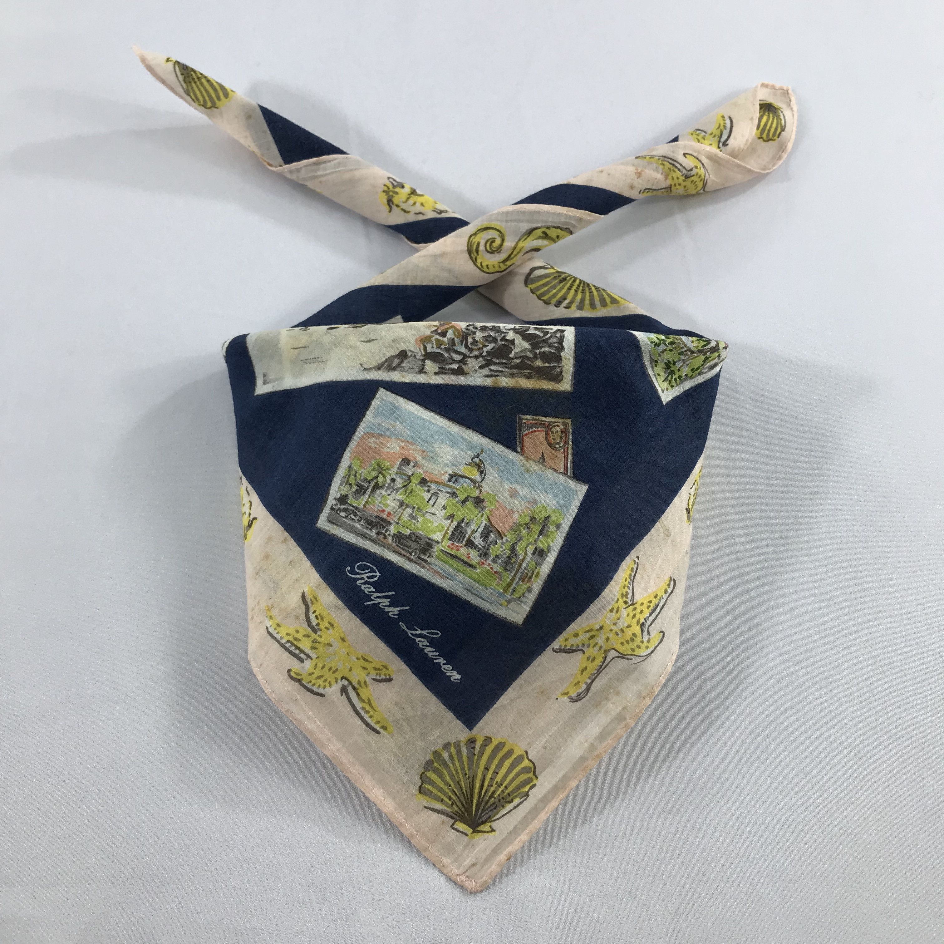 Ralph Lauren × Vintage Ralph Lauren Bandana / Handkerchief / Neckerchief - S2154 Size ONE SIZE - 3 Thumbnail