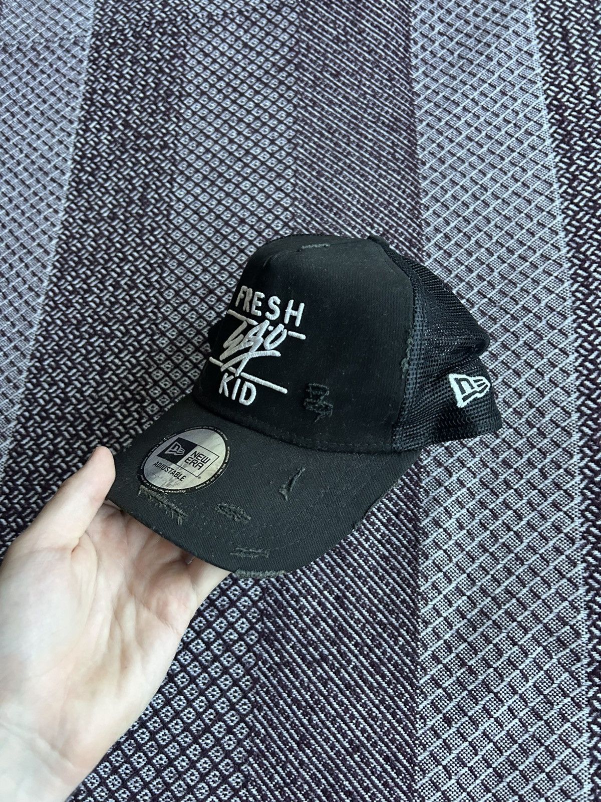 New Era Fresh Ego Kid New Era Distressed Trucker Baseball Cap OS Size ONE SIZE - 3 Thumbnail
