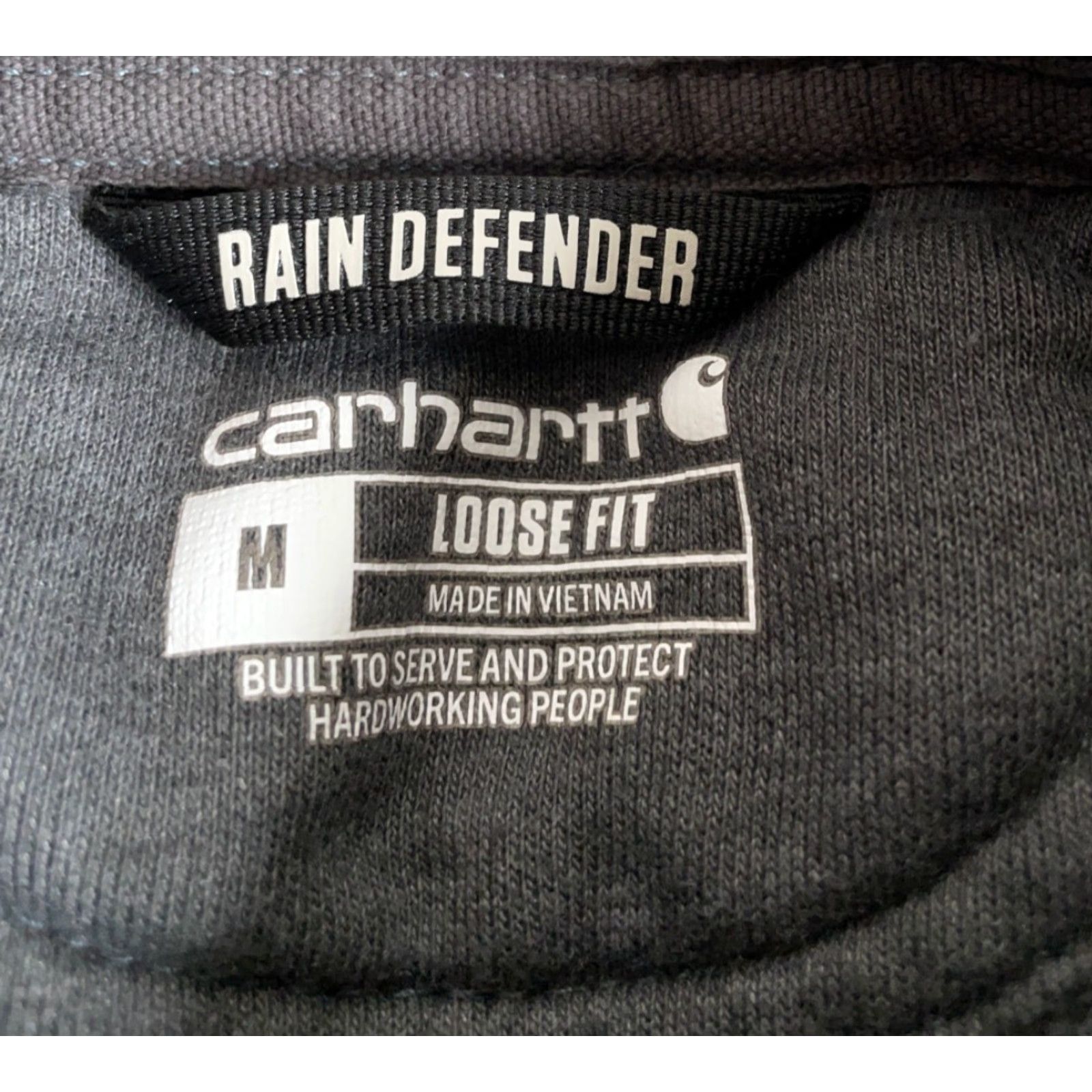 Carhartt Carhartt Hoodie Men's Medium Dark Gray Rain Defender Loose Fit Sweatshirt Size US M / EU 48-50 / 2 - 3 Thumbnail