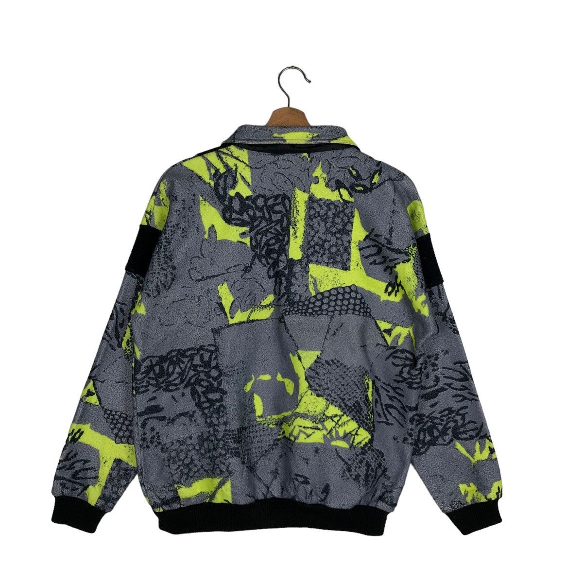 Japanese Brand VINTAGE TENTATION ANORAK FLEECE JACKET RARE DESIGN LIGHTING Size US M / EU 48-50 / 2 - 7 Thumbnail