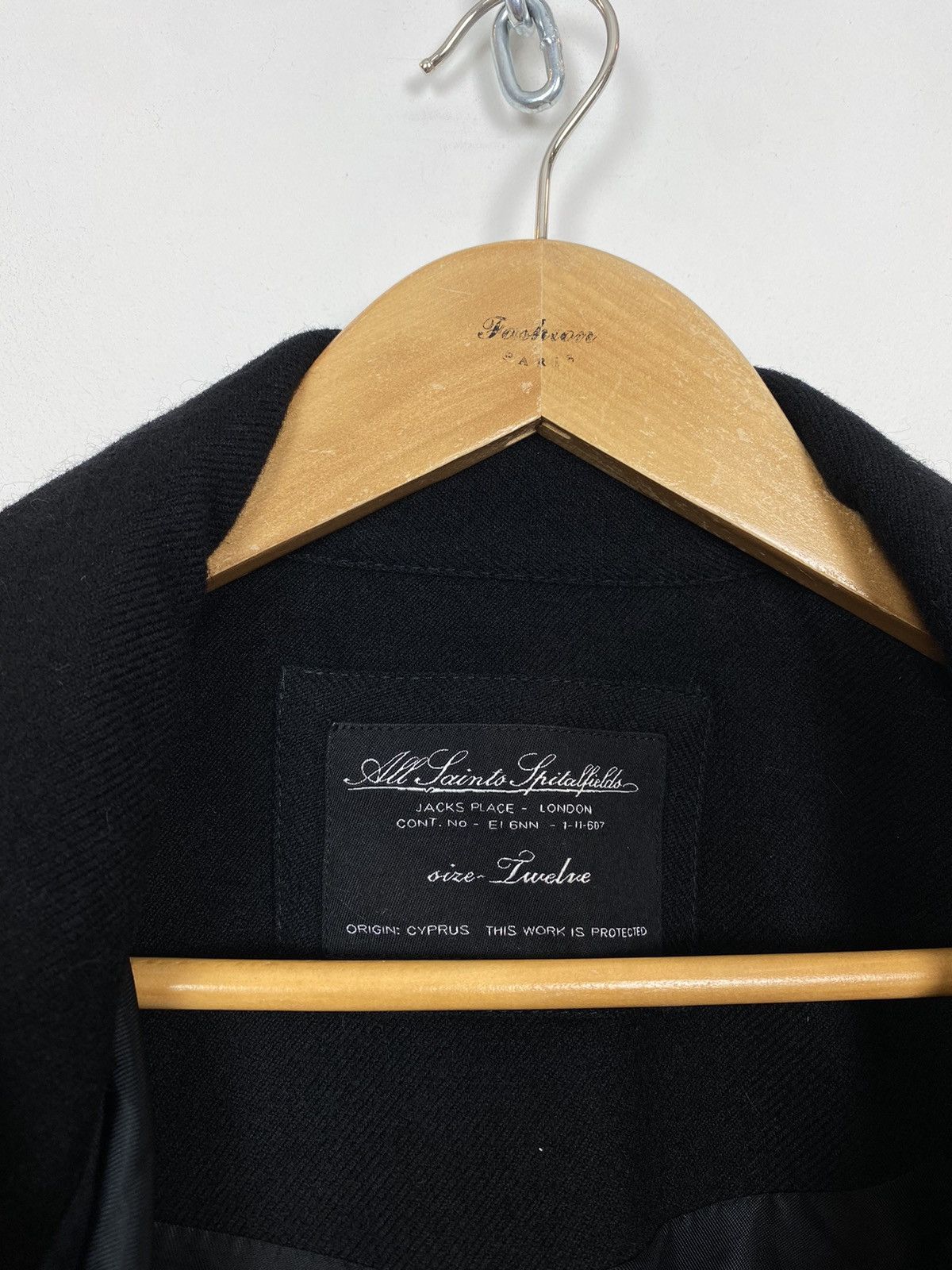 Allsaints Allsaints Gigi Coat Wool Belted Open Jacket US8 UK12 Black Size M / US 6-8 / IT 42-44 - 7 Thumbnail