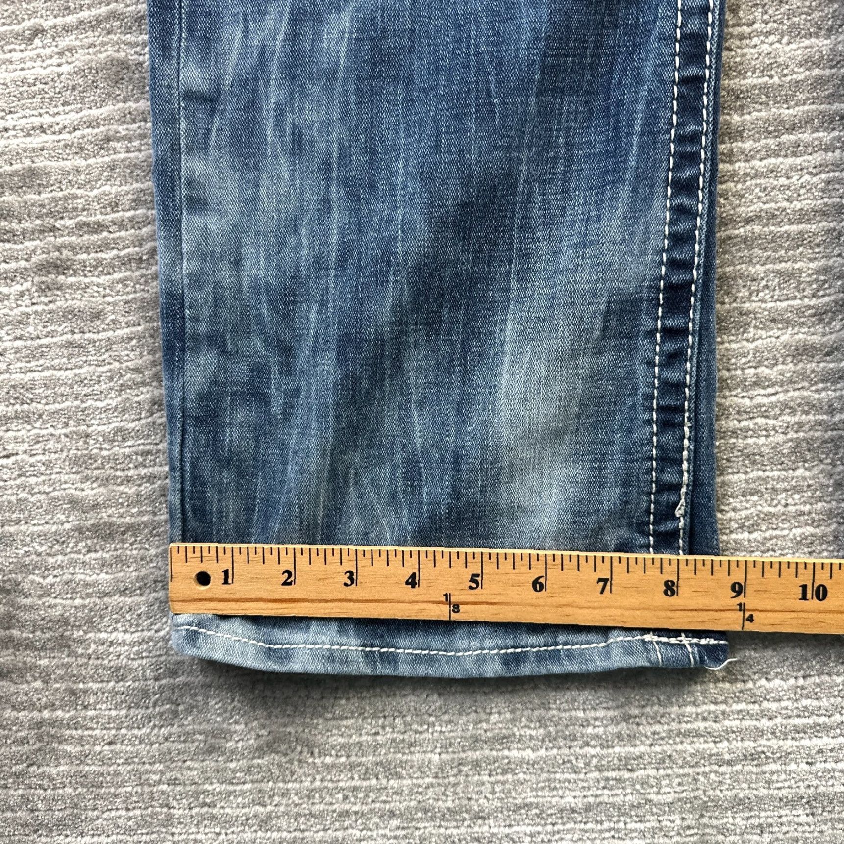 Vintage VINTAGE Buckle Buckle Salvage Jeans 33x31 Blue Denim Pants 5-Pocket Design Denim | Buckle Size US 33 - 7 Thumbnail