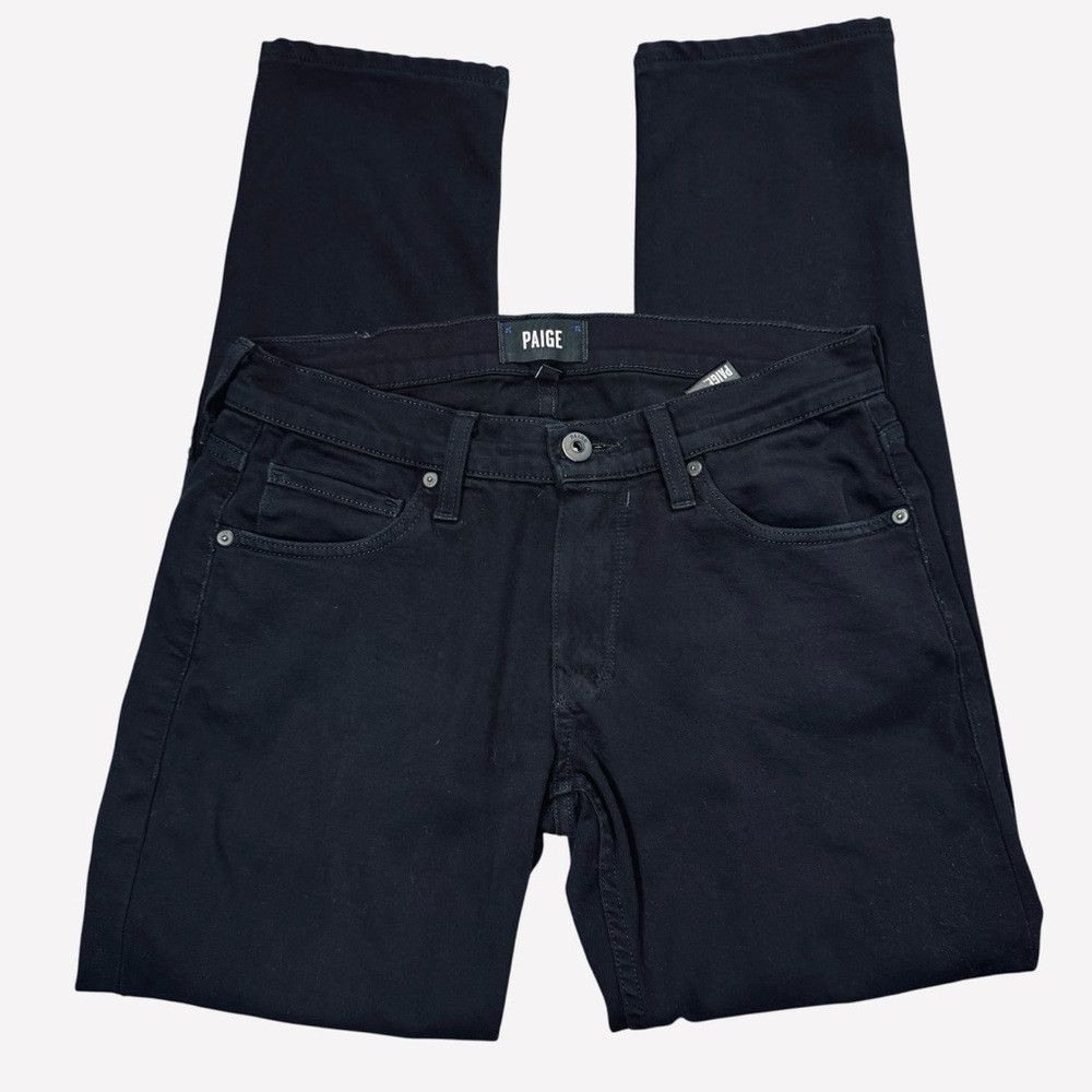 Paige PAIGE Croft Jeans in Black Shadow Size 29 Size US 29 - 3 Thumbnail