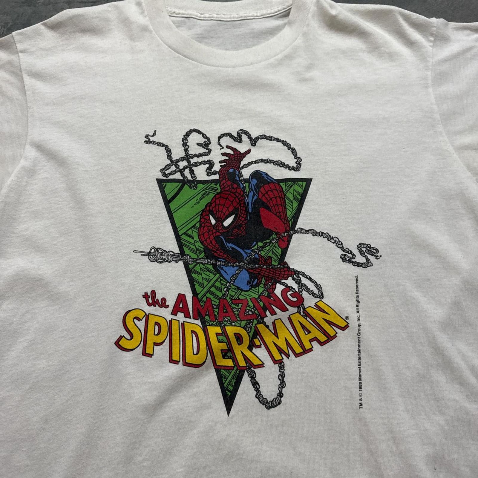 Vintage Marvel The Amazing Spider-Man Vintage 80s Graphic T-Shirt Size US L / EU 52-54 / 3 - 2 Thumbnail