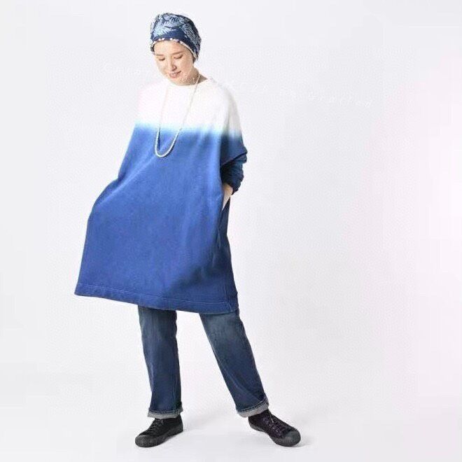 45rpm 45R Blue Gradient Long Dress Size M / US 6-8 / IT 42-44 - 1 Thumbnail
