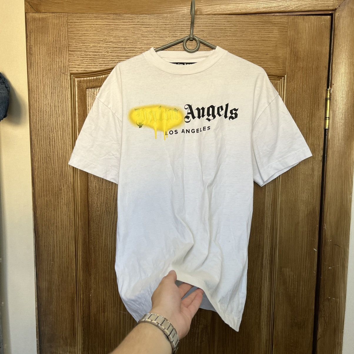Palm Angels Palm Angels T-Shirt Spayed Logo Size US M / EU 48-50 / 2 - 2 Thumbnail