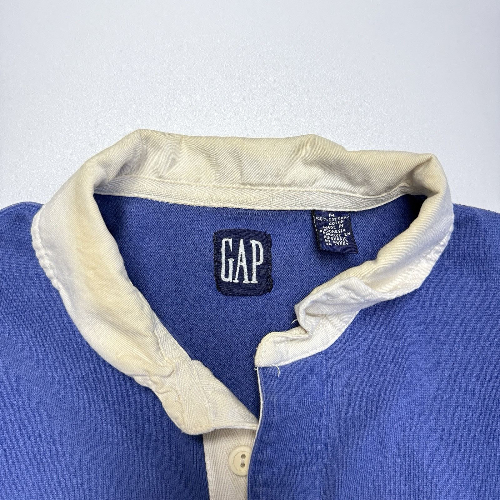 Gap Vintage Gap Rugby Polo Shirt Mens M Striped Pro Set Volley Size US M / EU 48-50 / 2 - 3 Thumbnail