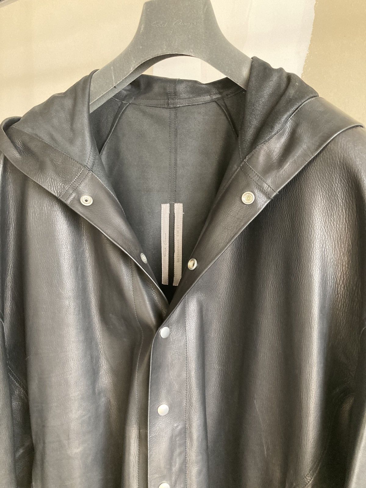 Rick Owens BRAND NEW / Rick Owens Leather Coat Size US M / EU 48-50 / 2 - 7 Thumbnail