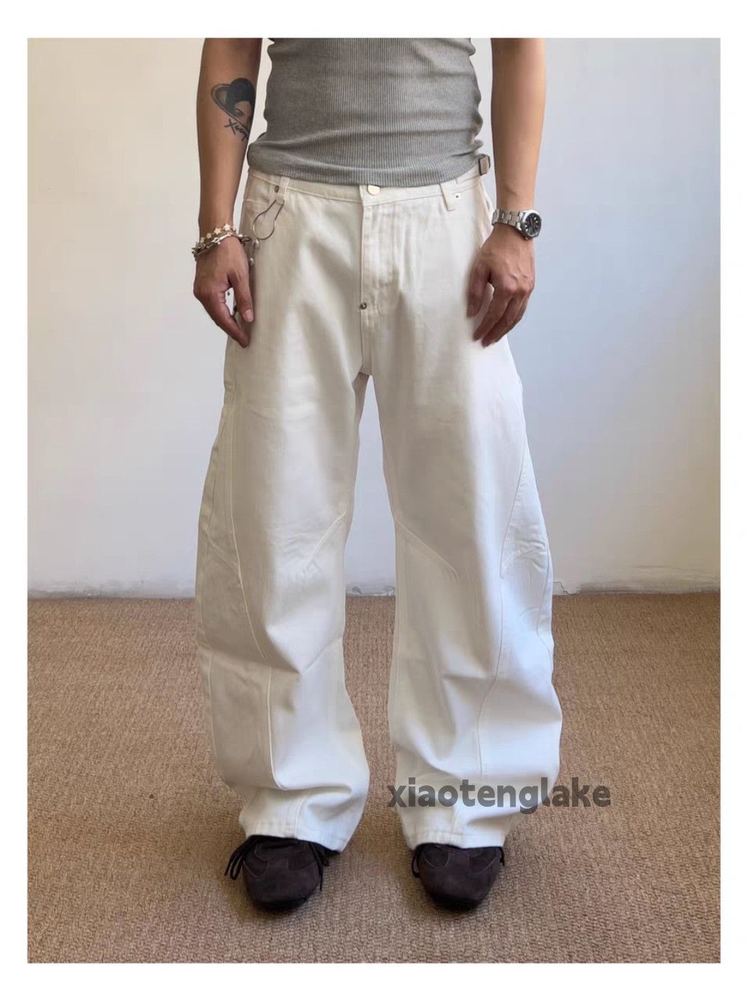 Vintage xz vintage wide Leg loose hiphop y2k flared pants Size US 32 / EU 48 - 4 Thumbnail