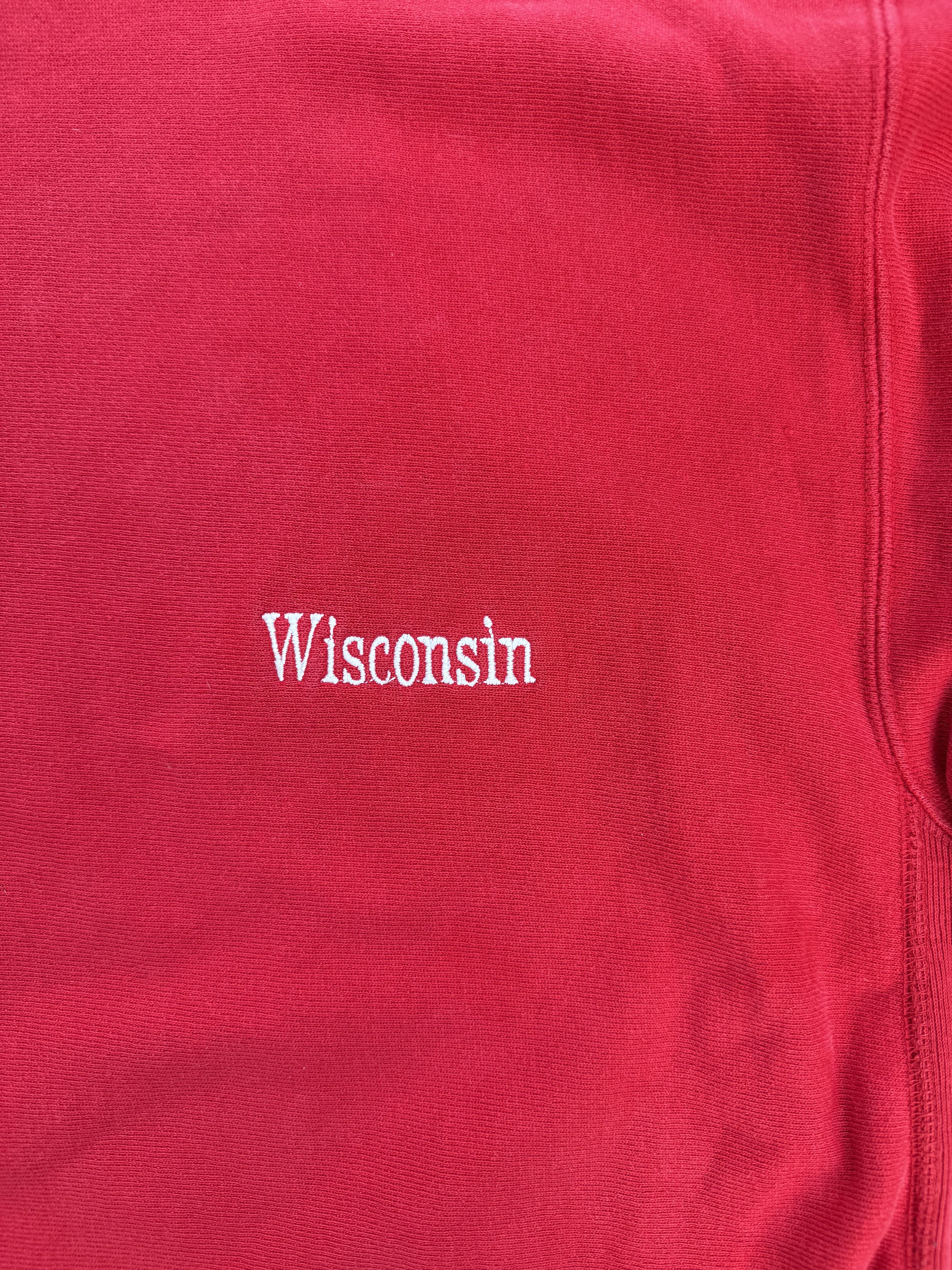 Vintage Vintage Wisconsin Champion Reverse Weave Sweatshirt Size US L / EU 52-54 / 3 - 4 Thumbnail