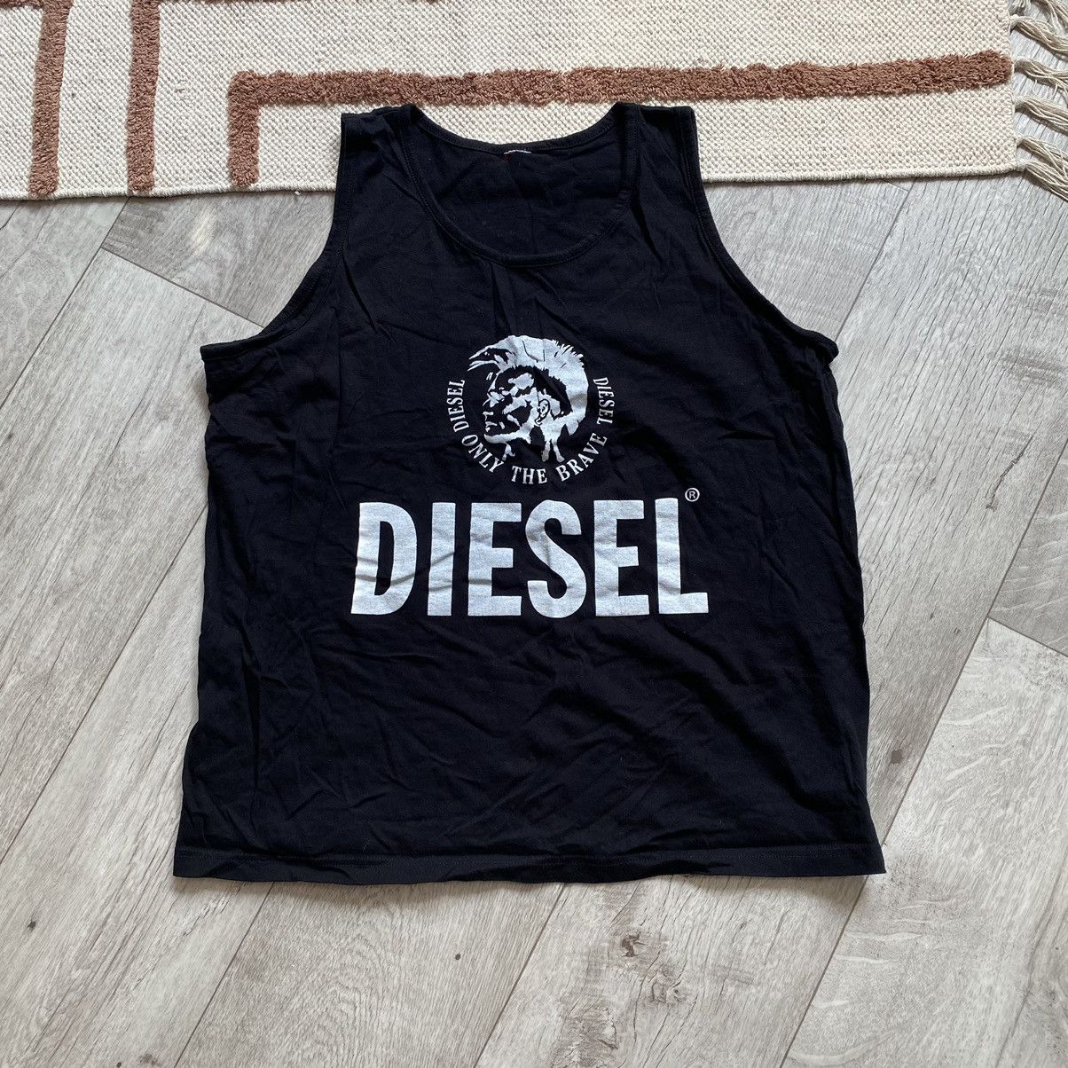 Diesel VINTAGE DIESEL BIG LOGO PUNK FACE TANK TOP Size US M / EU 48-50 / 2 - 1 Thumbnail