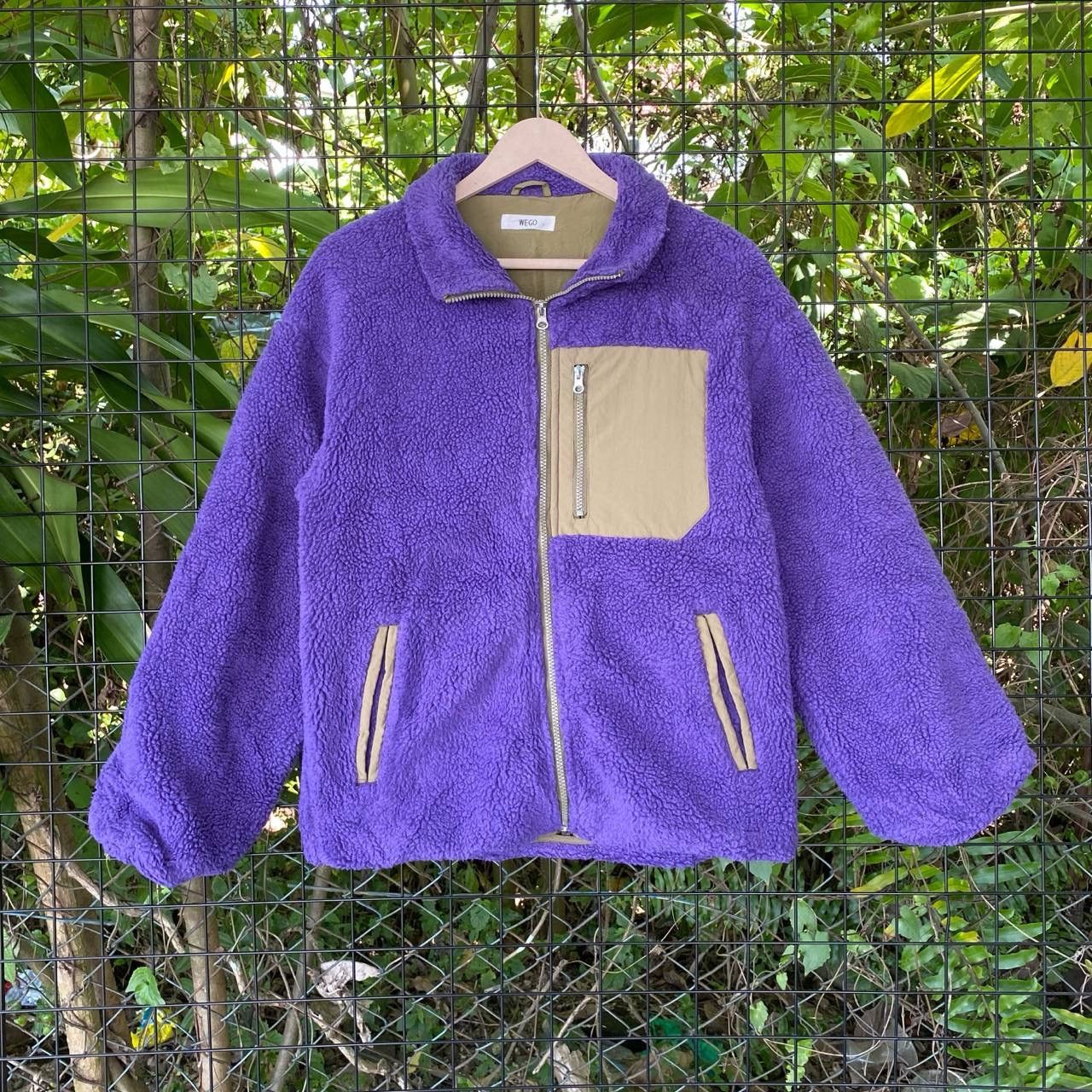 Japanese Brand × Purple Wego Deep Pile Fleece Zipper Jacket Size US M / EU 48-50 / 2 - 1 Thumbnail