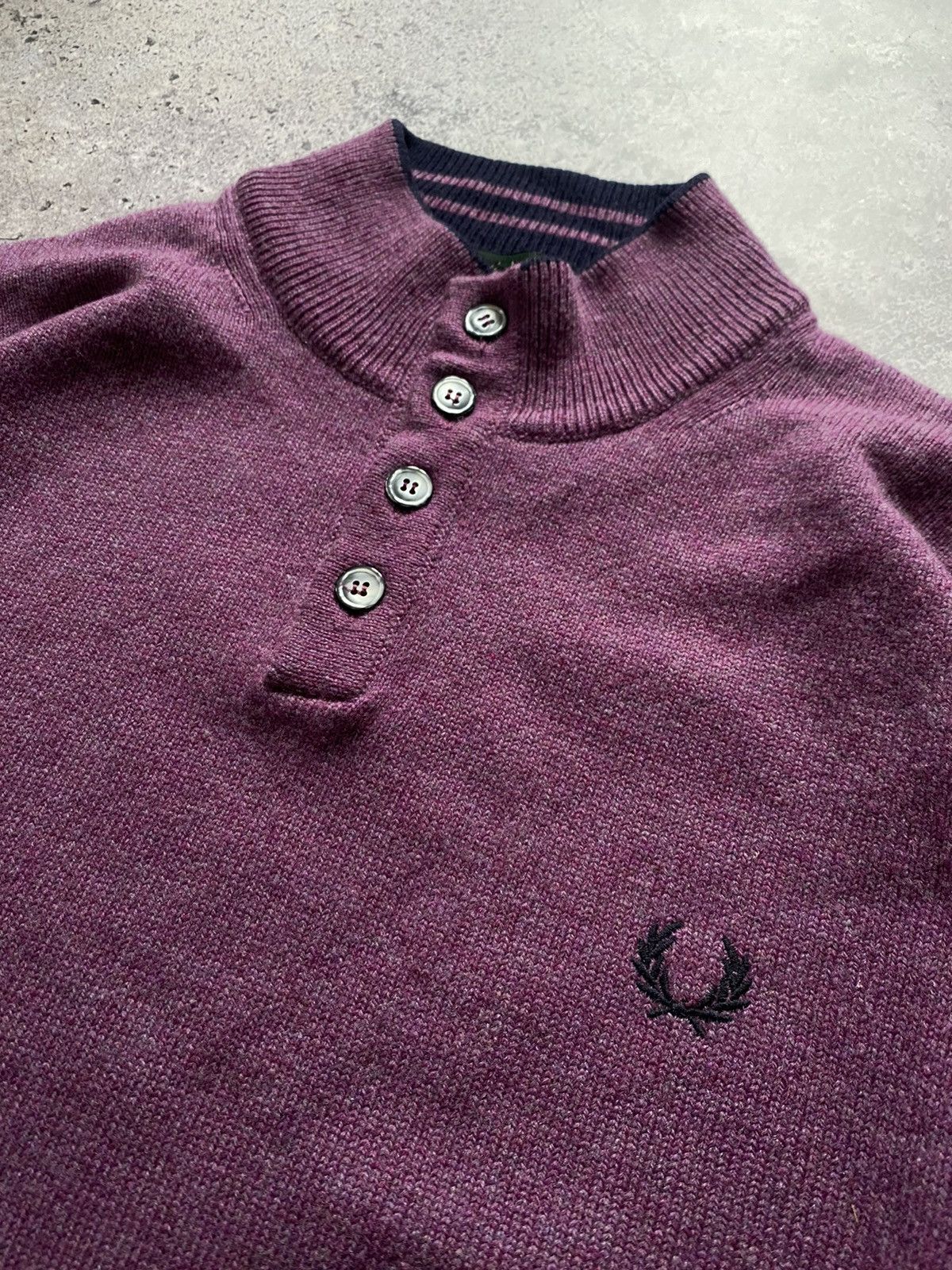 Fred Perry × Vintage Vintage Fred Perry Wool England Sweater made in Italy Size US M / EU 48-50 / 2 - 3 Thumbnail