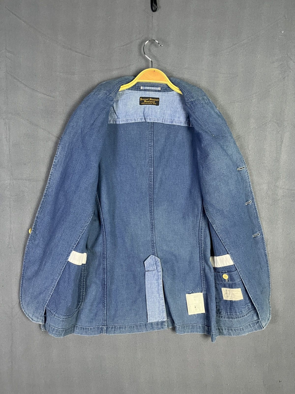 J.S. Homestead × Japanese Brand × Journal Standard Journal Standard Homestead Denim Colour Cotton Blazer Size US S / EU 44-46 / 1 - 7 Thumbnail