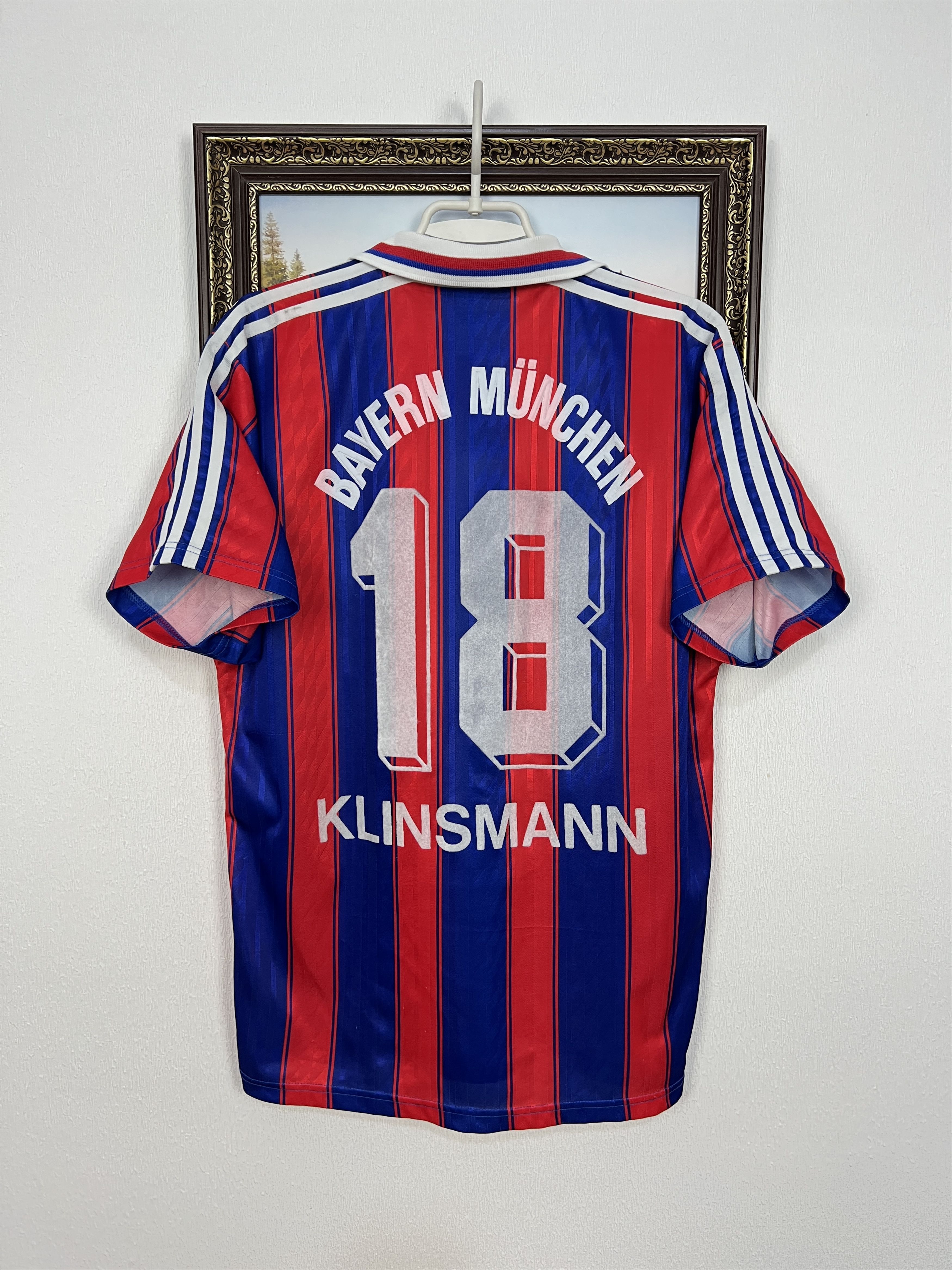 Adidas Bayern Munich Home football shirt 1995 #18 Klinsmann Adidas Size US M / EU 48-50 / 2 - 10 Thumbnail