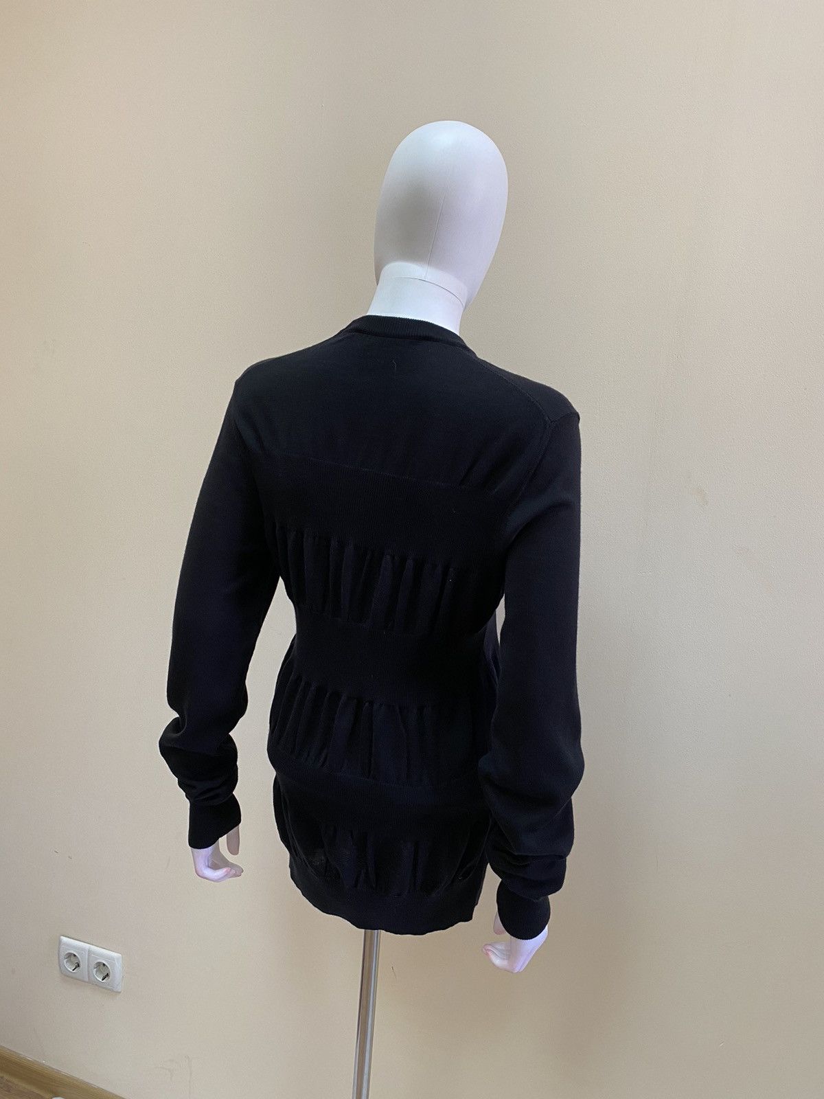 Other T/SEHNE Womens Black Knit Wool Sweater Size 46 Size L / US 10 / IT 46 - 7 Thumbnail